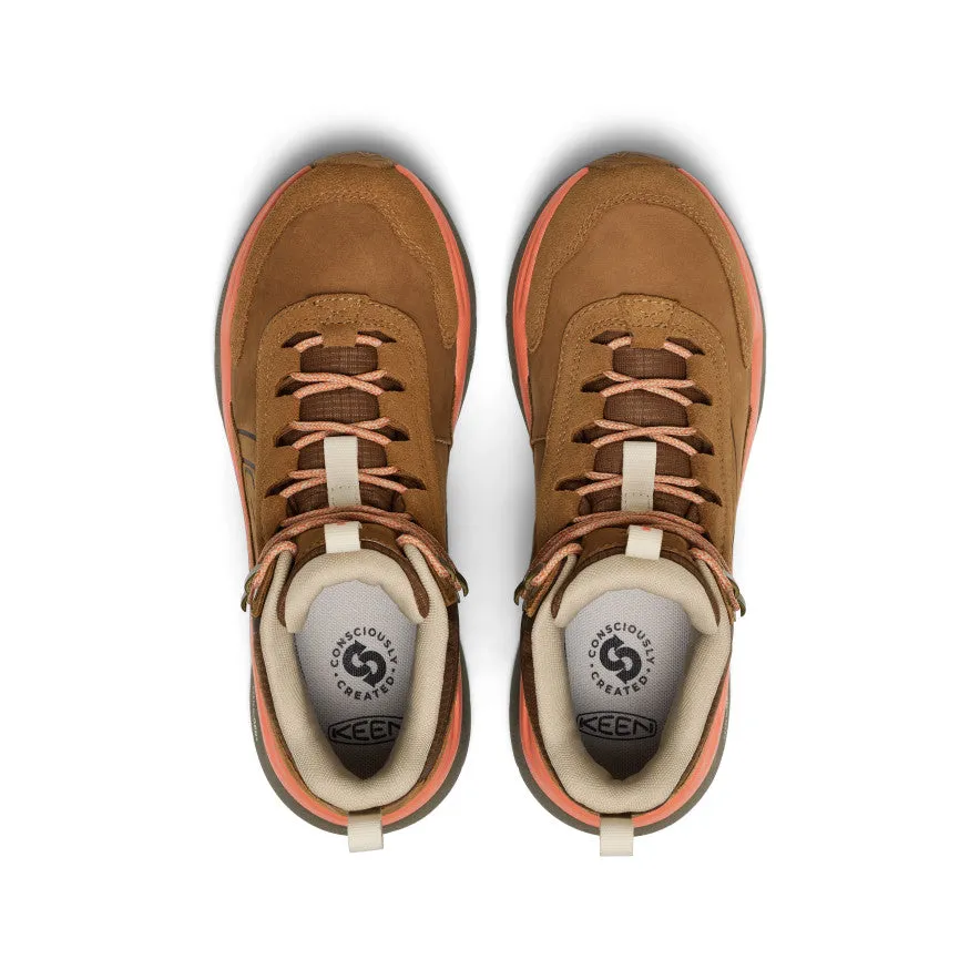 Women's Leiki Waterproof Leather Hiking Boot  |  Chipmunk/Bison Multi Purpose Neutral Arch