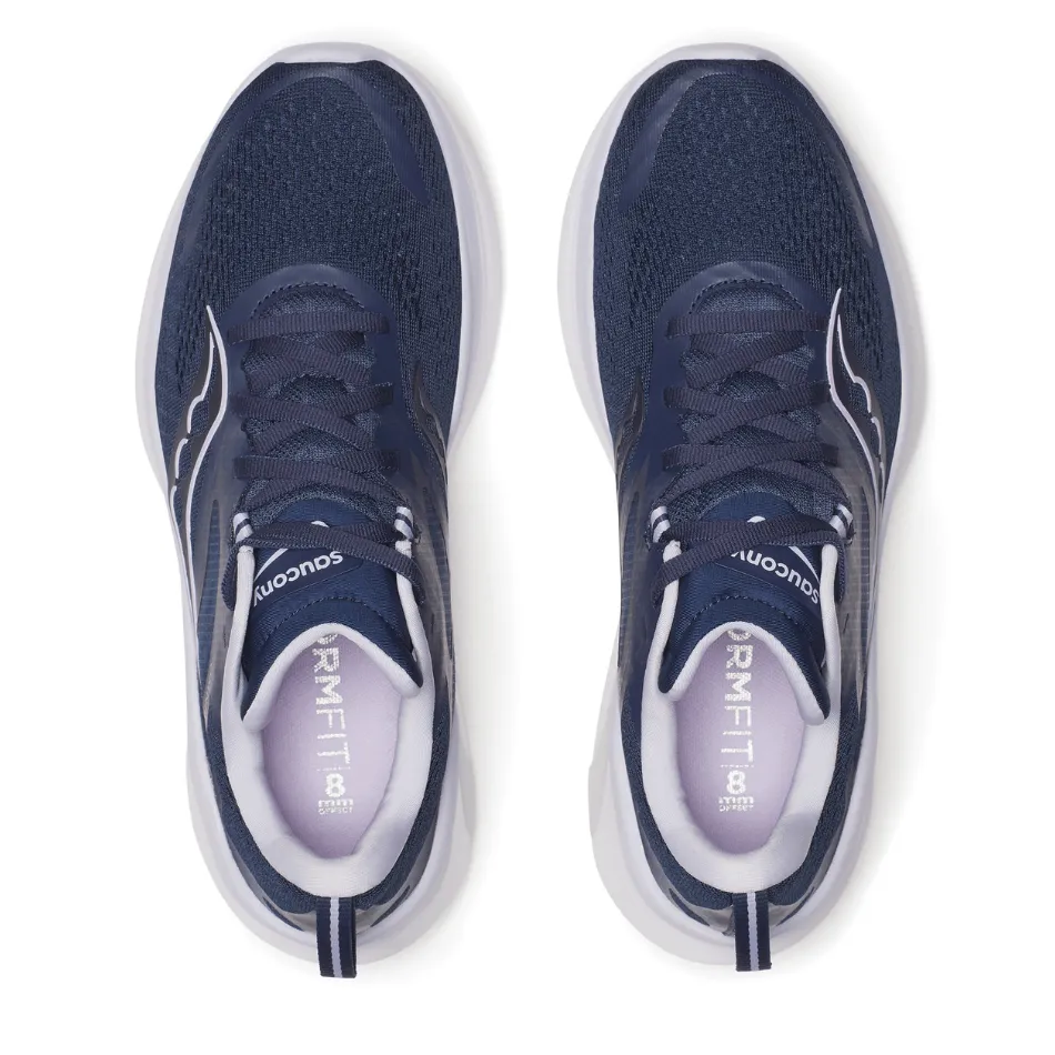 Comfortable Step Saucony Women's Omni 22 Running Shoes in Navy/Aster AW25