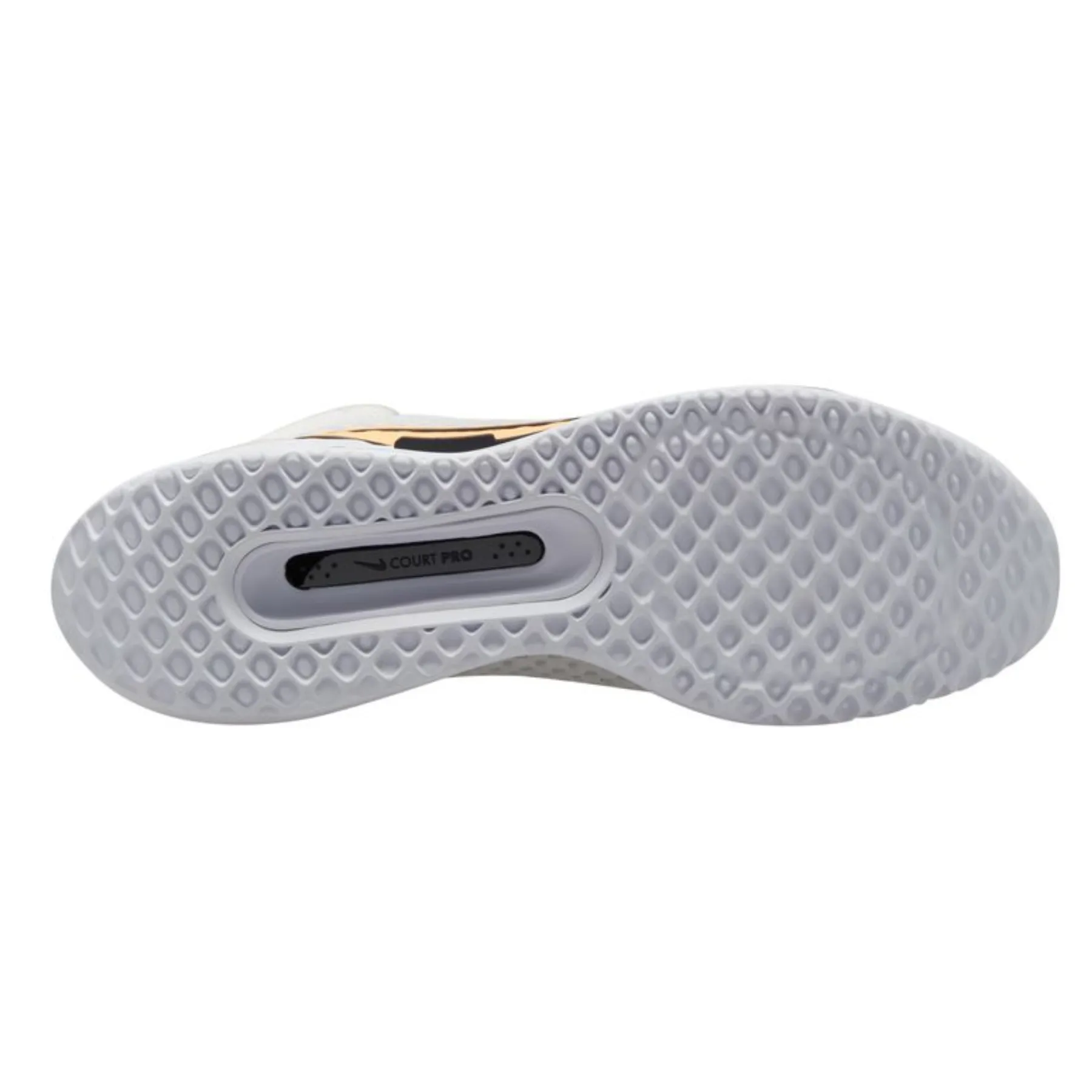 Nike Court Zoom Pro Men Hard Court  Tennis Shoes - Light Bone/Peach Cream-DK Smoke Grey Tread Sole
