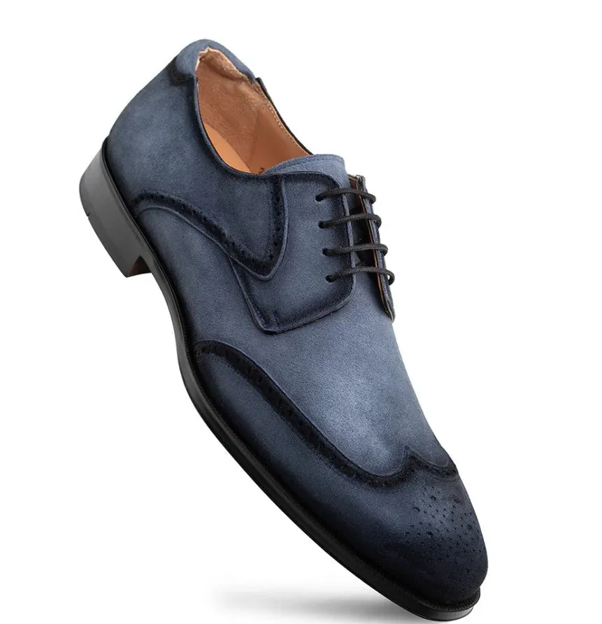 Comfortable Style: Benante Suede Derby-Blue