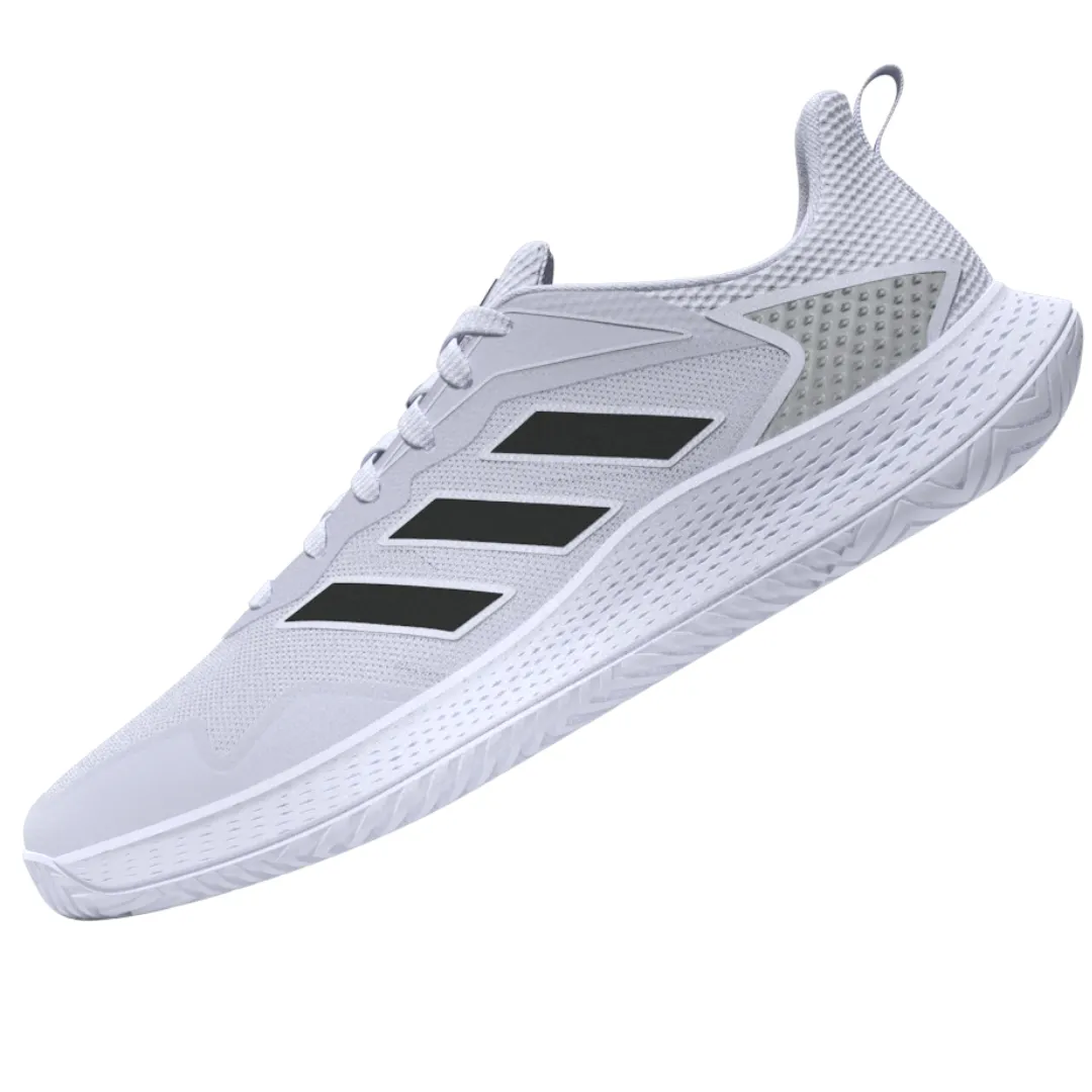 High Intensity Adidas Defiant Speed Mens Tennis Shoes - White/Black/Silver