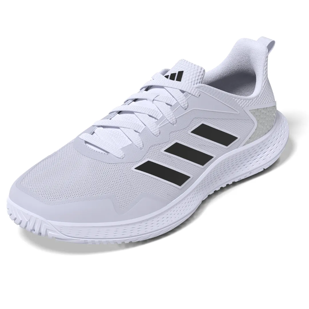 Strong Stitching Adidas Defiant Speed Mens Tennis Shoes - White/Black/Silver
