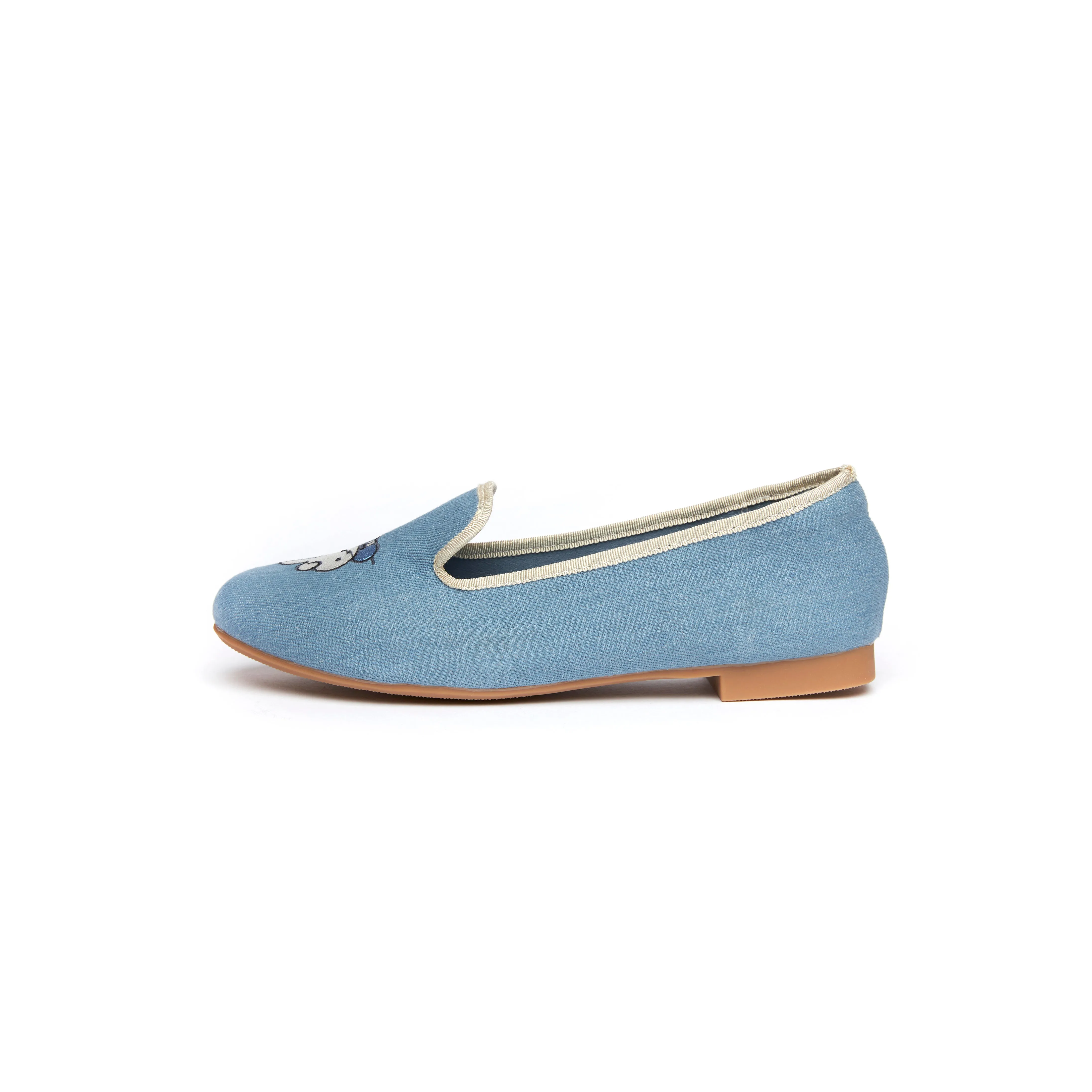 Classic Ease Coffee Path Miffy Denim Loafers - Blue (BLUE)
