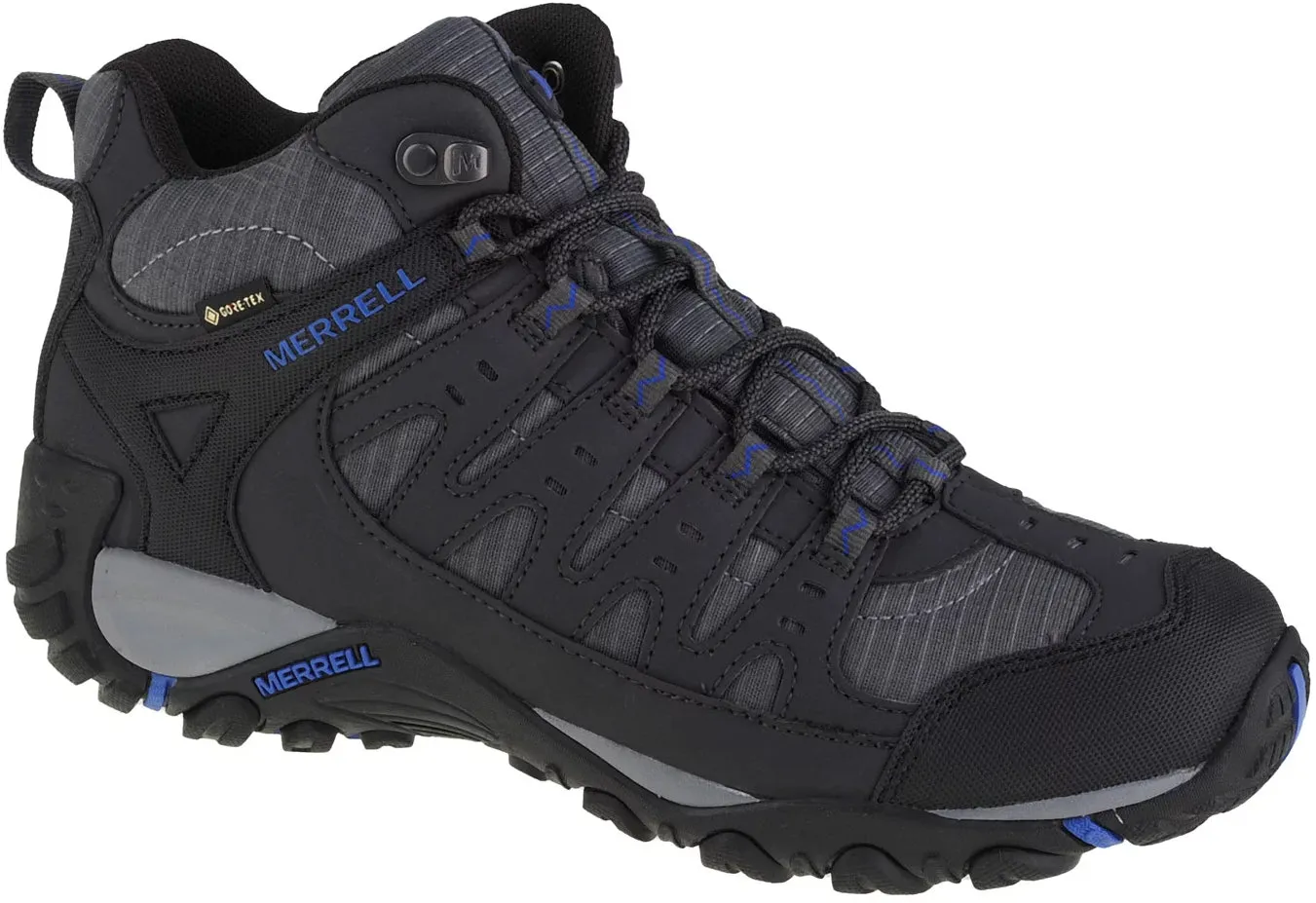 Merrell Accentor Sport Mid GORE-TEX Mens Walking Boots - Black Trail Journey Anti-Slip Performance