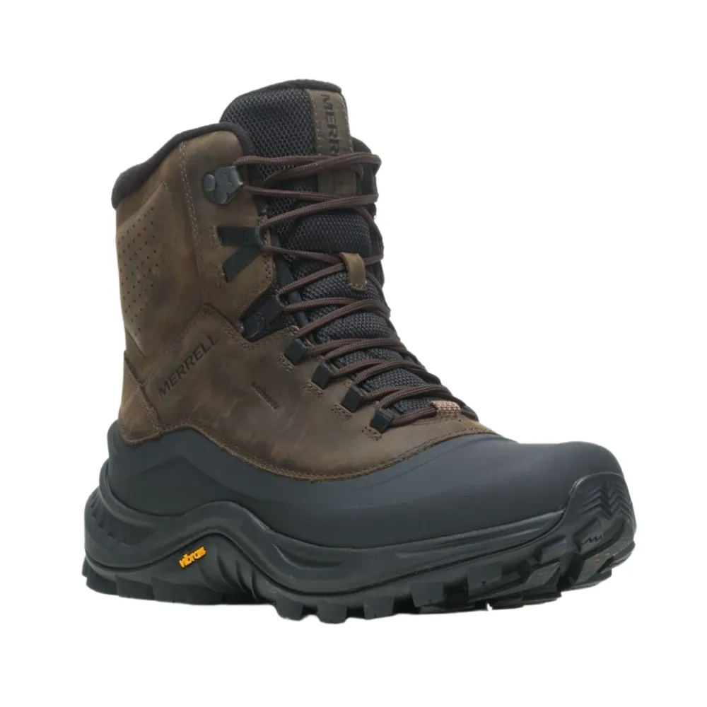 Winter Safety Gear snow walk Merrell Thermo Overlook 2 Mid Waterproof Brown Hiking Boot (Men's)