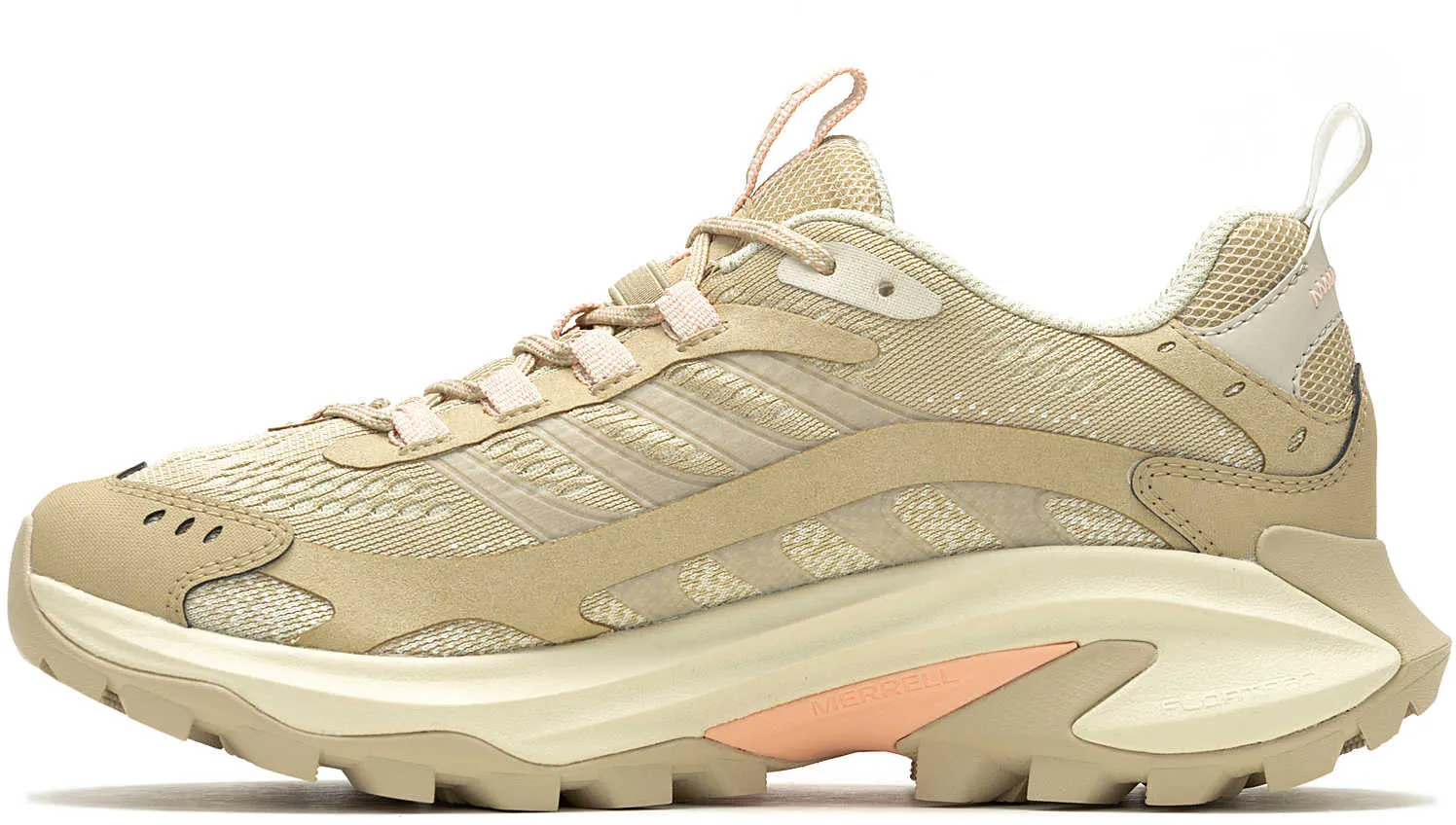 Outdoor Explorer Water Barrier Merrell Moab Speed 2 WIDE FIT Womens Walking Shoes - Cream
