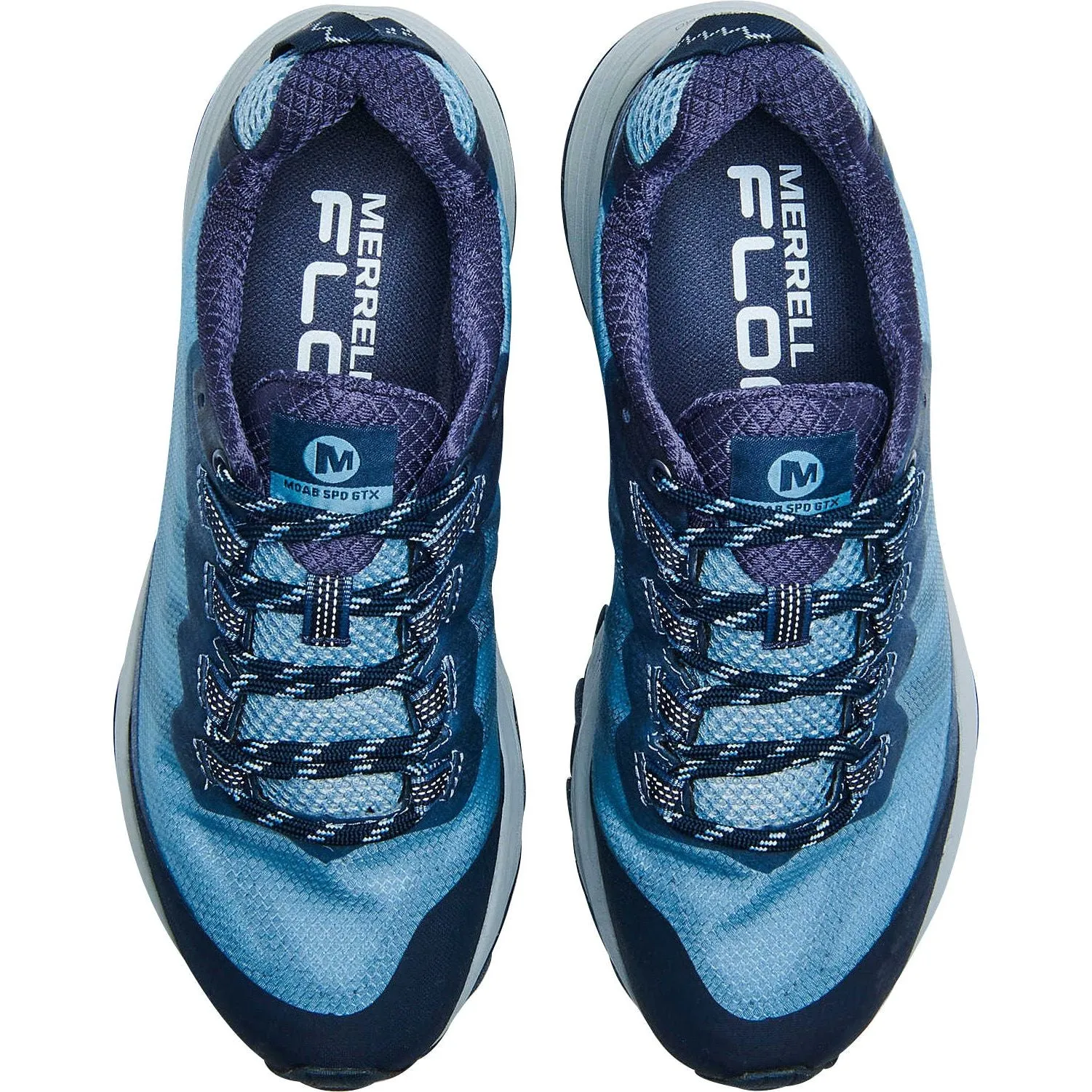 Merrell Moab Speed GORE-TEX Womens Walking Shoes - Blue Support Line