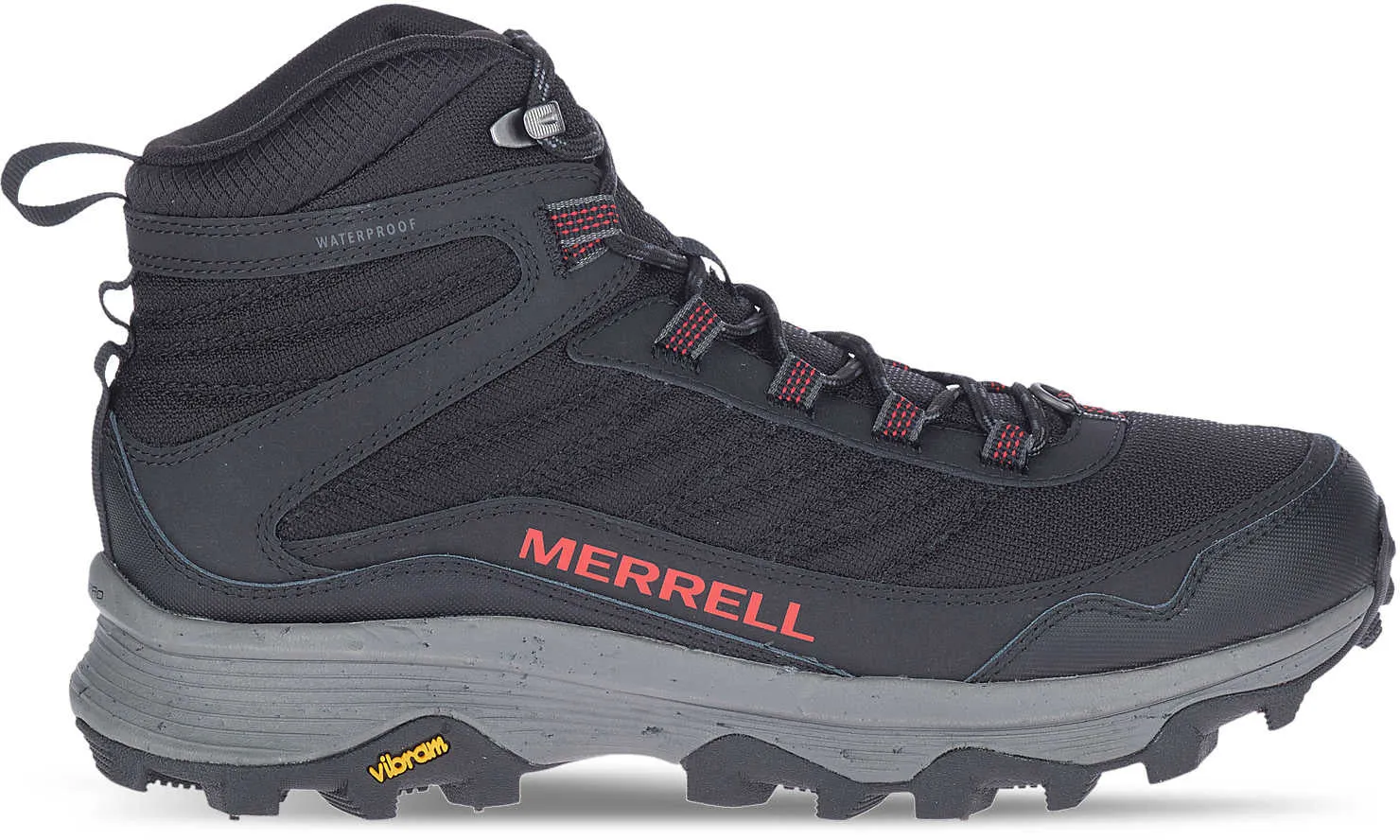 Merrell Moab Speed Thermo Spike Mid Waterproof Mens Walking Boots - Black Strong Cushion