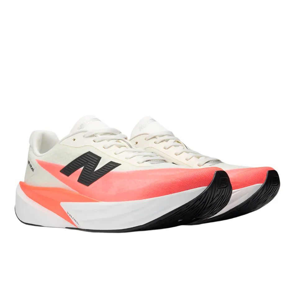 New Balance Men's Fuelcell Rebel v5 Running Shoes in Urgent Red/White/Sea Salt AW25 safety accessories exploration