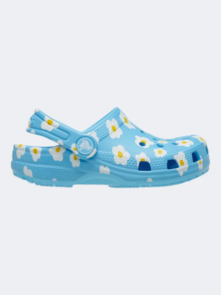 Stretchable Pool Time Crocs Classic Daisy Infant Lifestyle Clog Tinted Glass