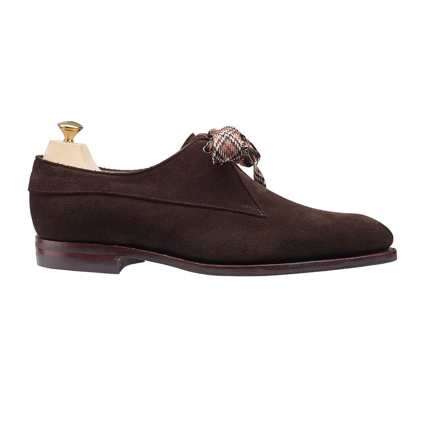 Lisa Dark Brown Suede Active Lifestyle Sharp Silhouette