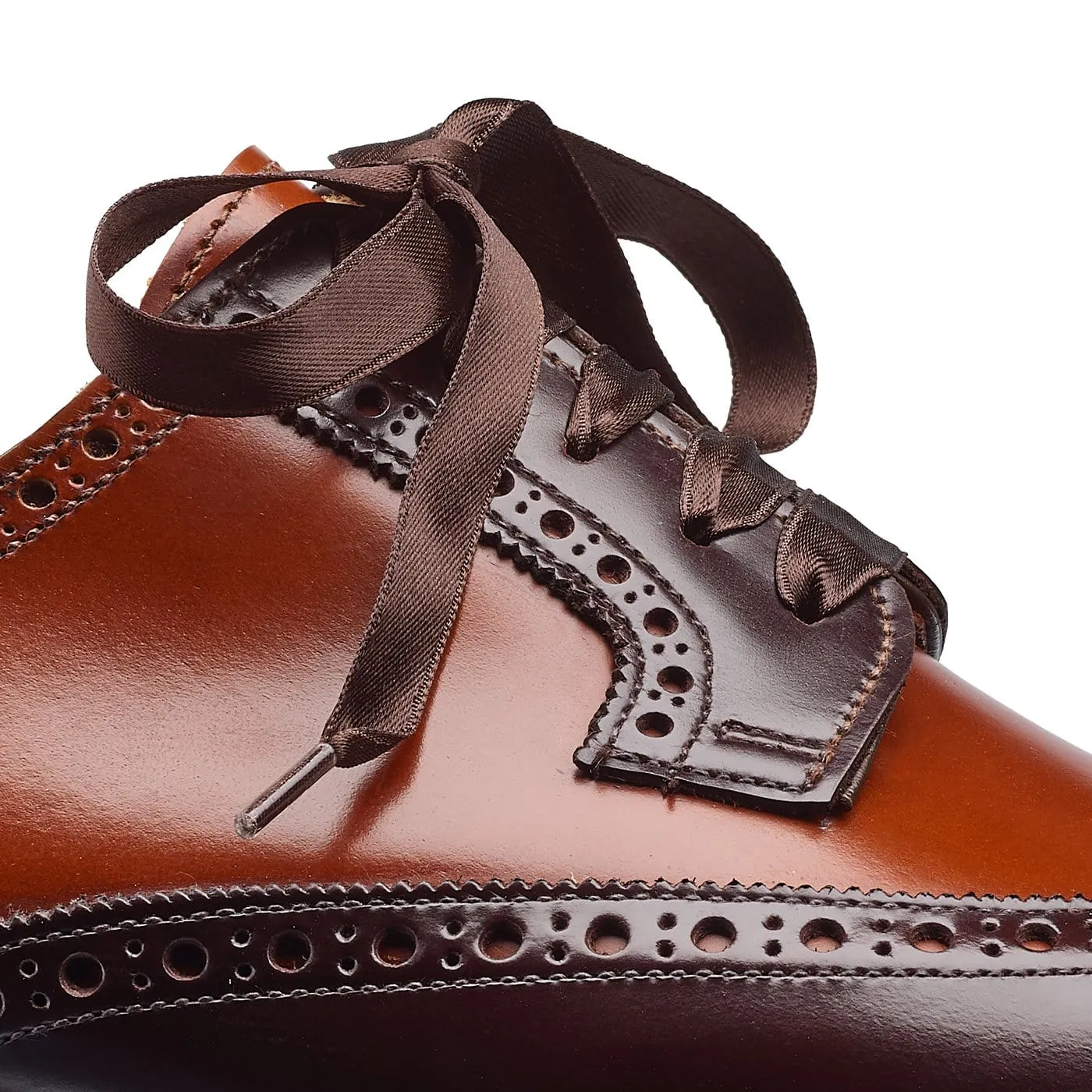 Classic Fit Lightweight Modern Edge Luna Dark Brown & Tan Cavalry Calf