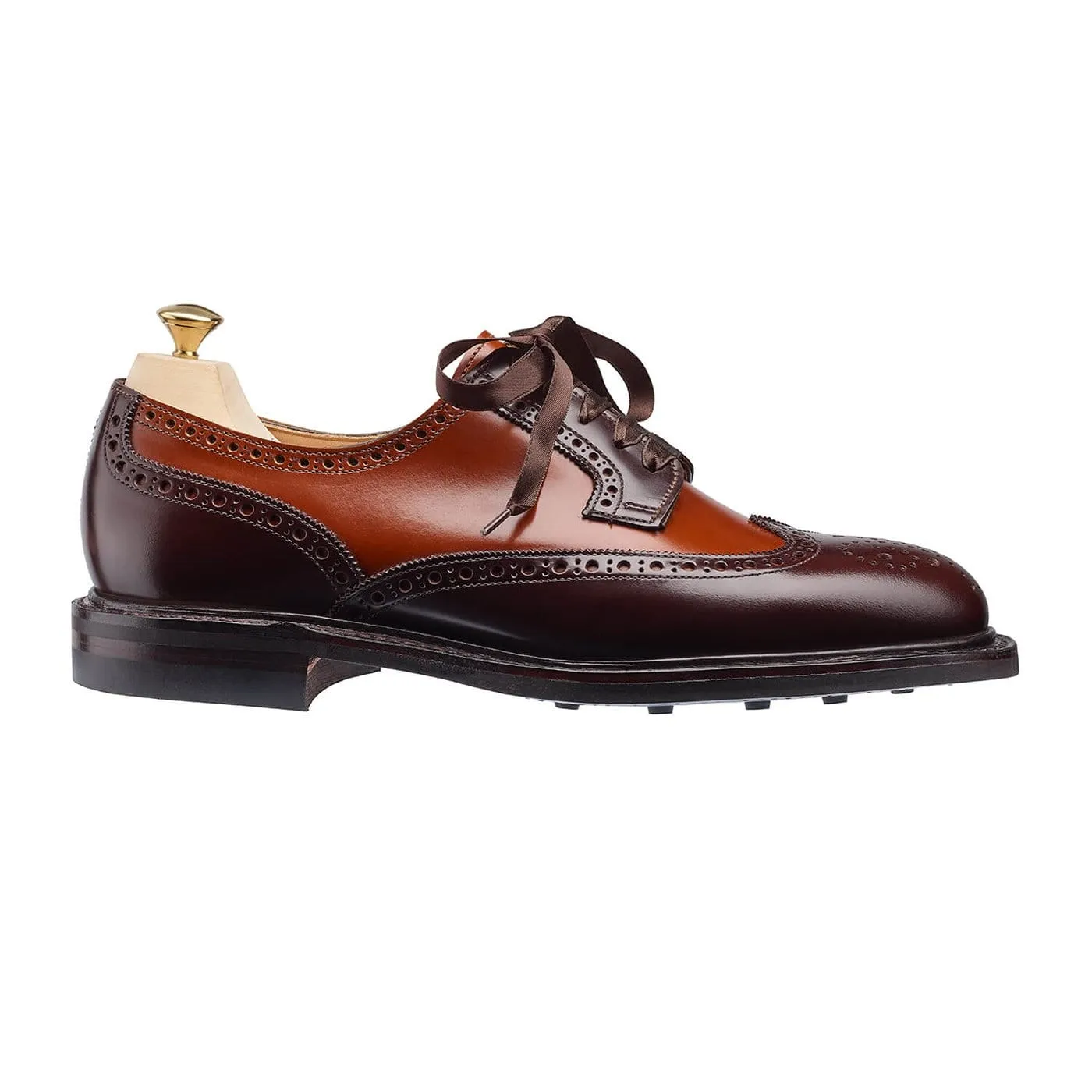 Luna Dark Brown & Tan Cavalry Calf Breathable Comfort Wear