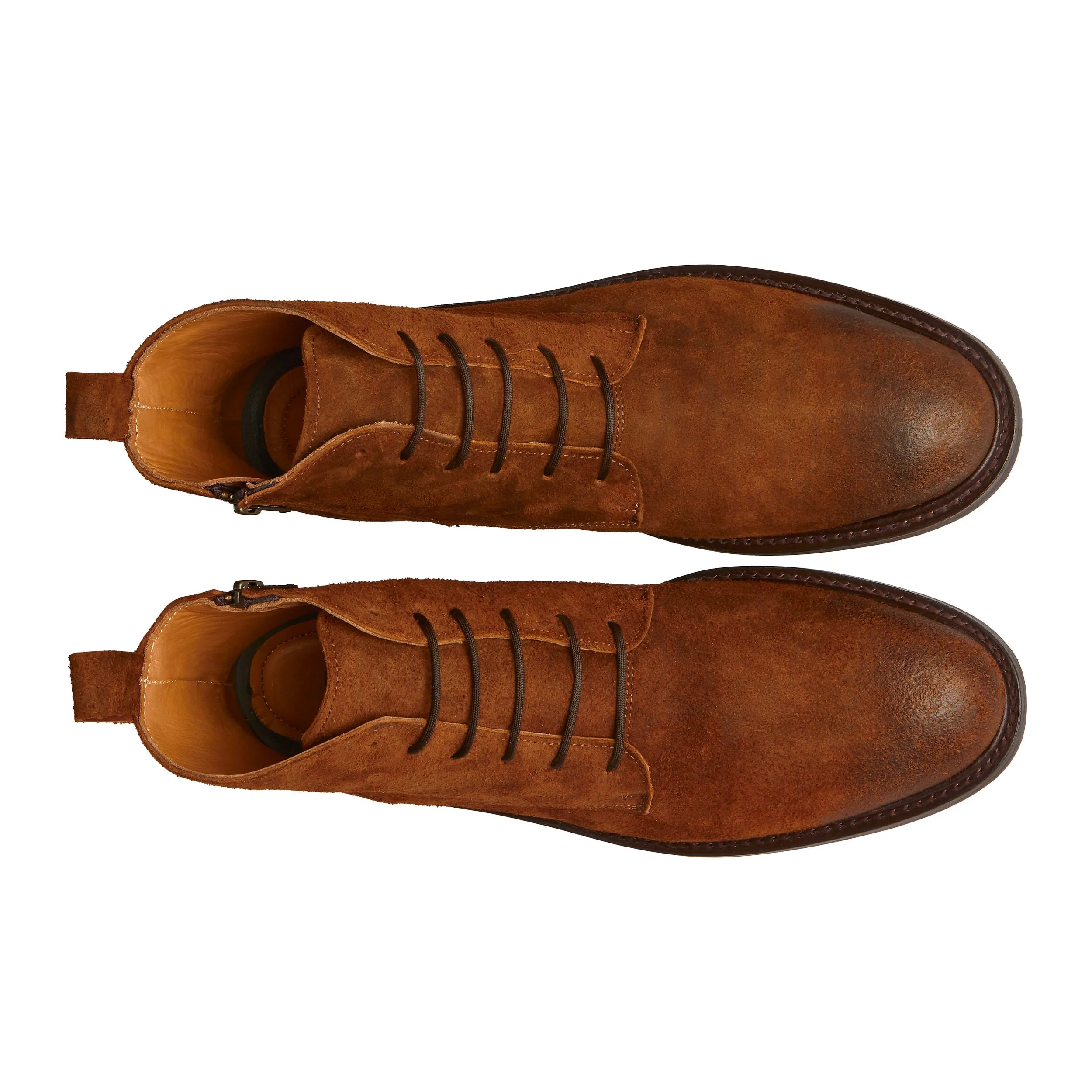 STEEL TOE LACE UP BOOT MICH GINGER Chic Leather Look