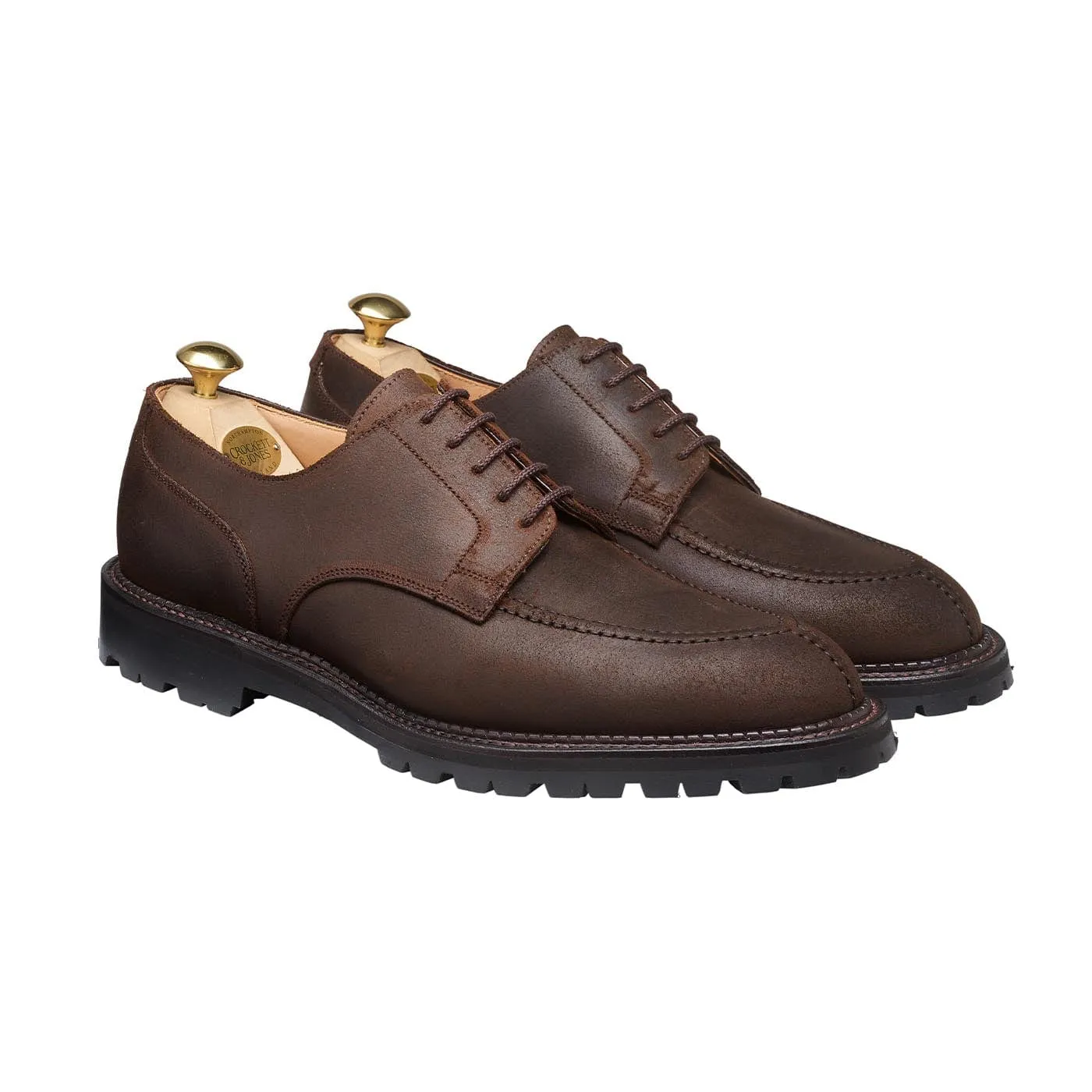 Denver Dark Brown Rough-Out Suede Office Friendly