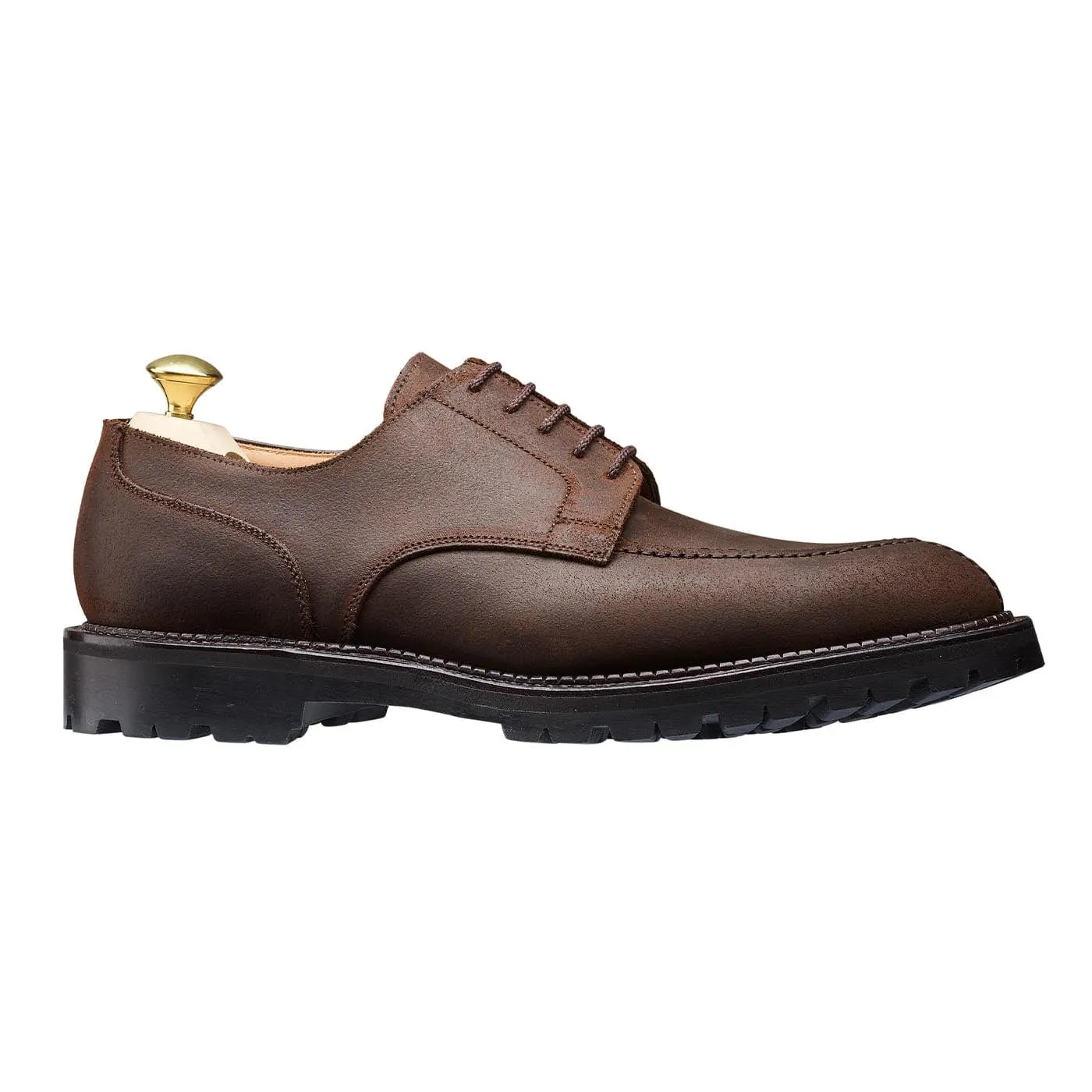 Leather Style Elegant Minimal Design Denver Dark Brown Rough-Out Suede