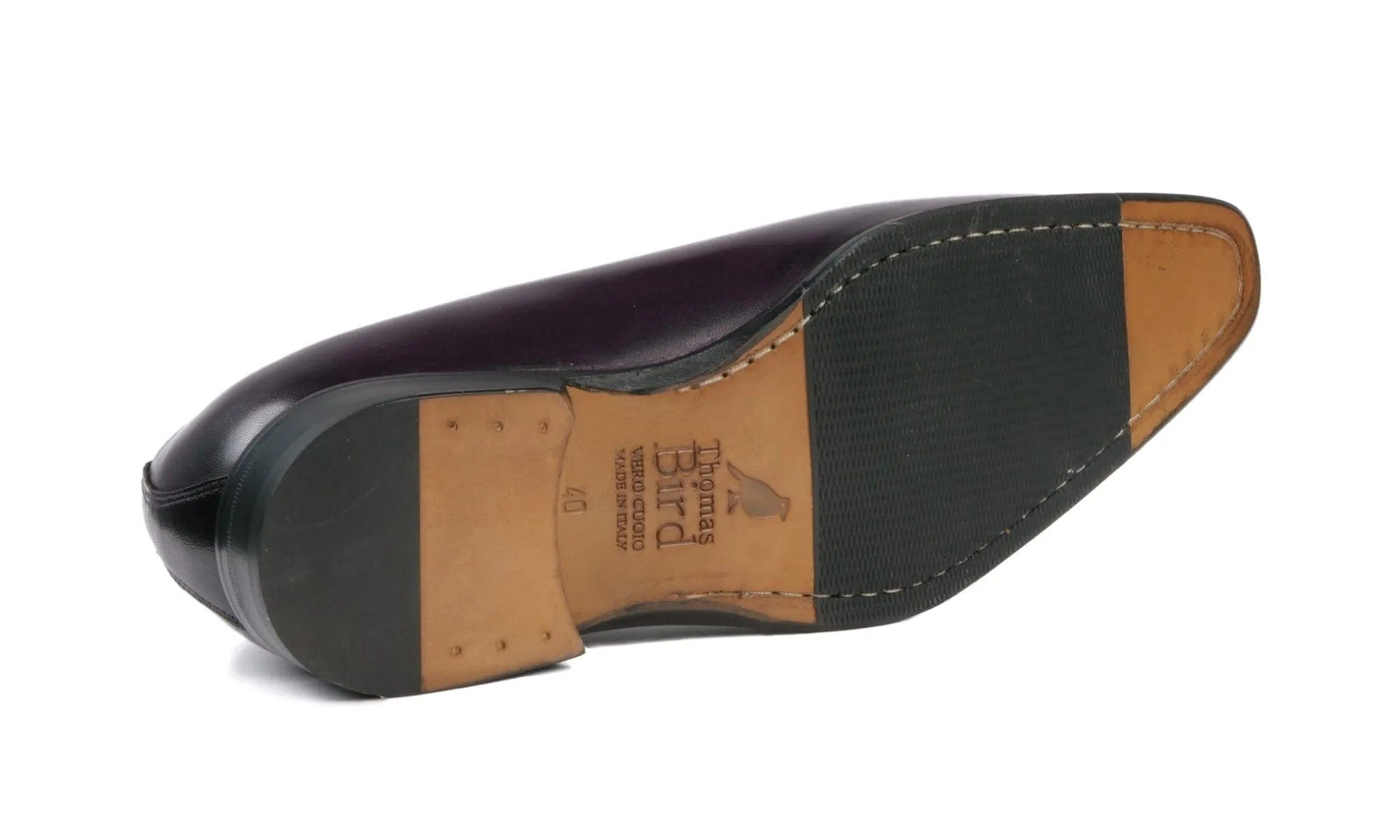 Versatile Comfort All Day Step Ellington Wholecut Brogue Aubergine