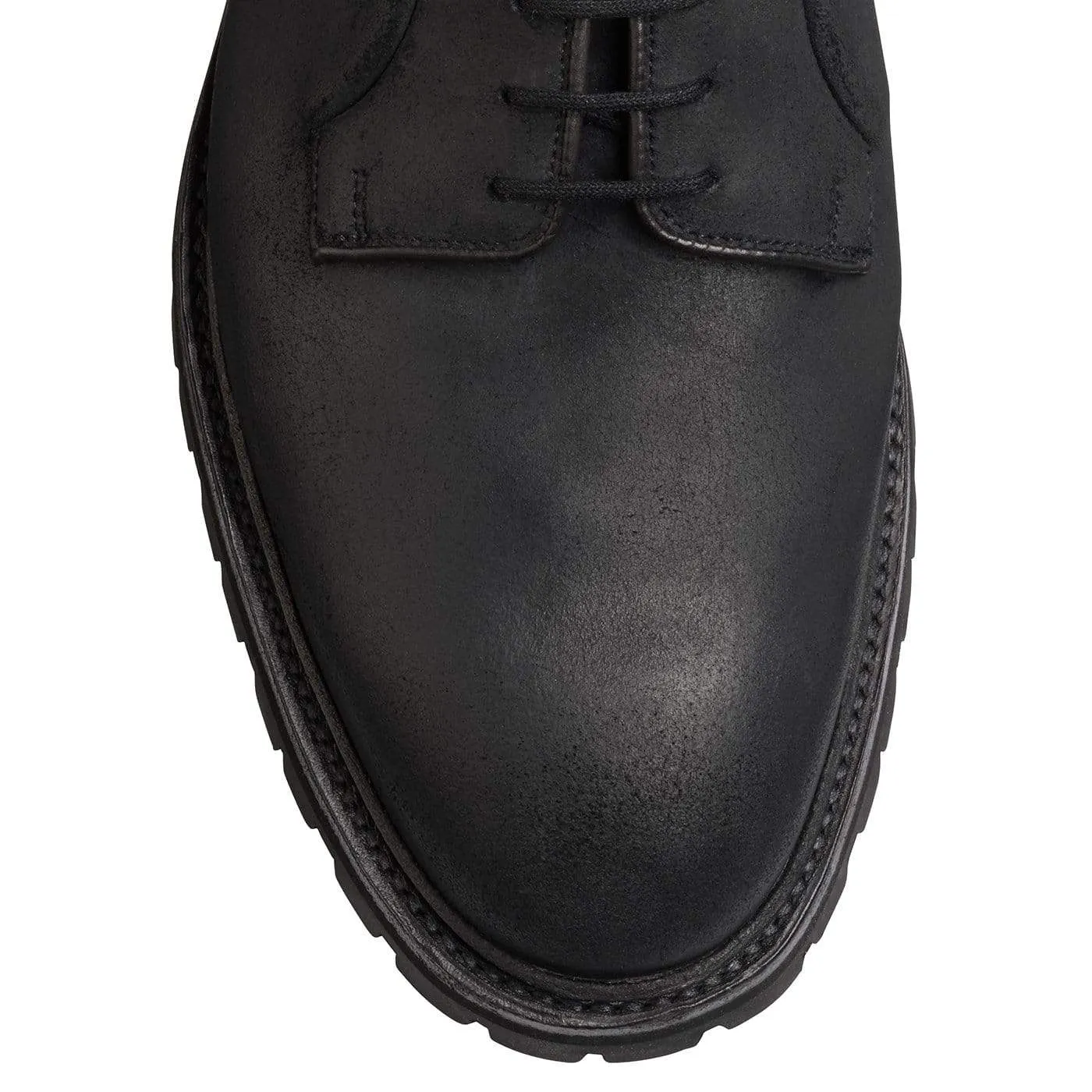 Outdoor Ready Sharp Work Profile Lanark 3 Black Rough-Out Suede