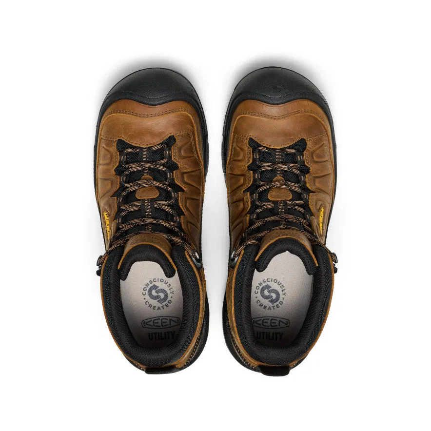Men's Targhee IV Waterproof Work Boot (Soft Toe)  |  Belgian/Black Stable base