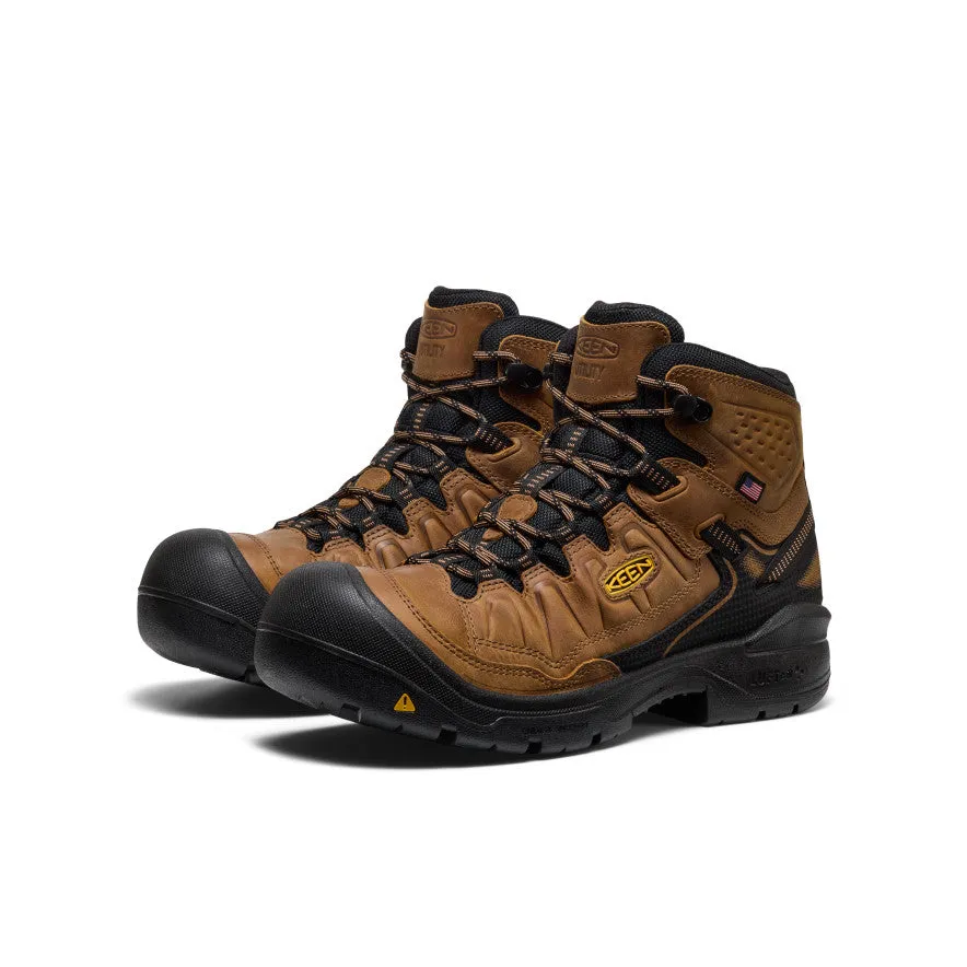 Men's Targhee IV Waterproof Work Boot (Soft Toe)  |  Belgian/Black Stitchless seams lower the risk of foot irritation Thermal Insulation