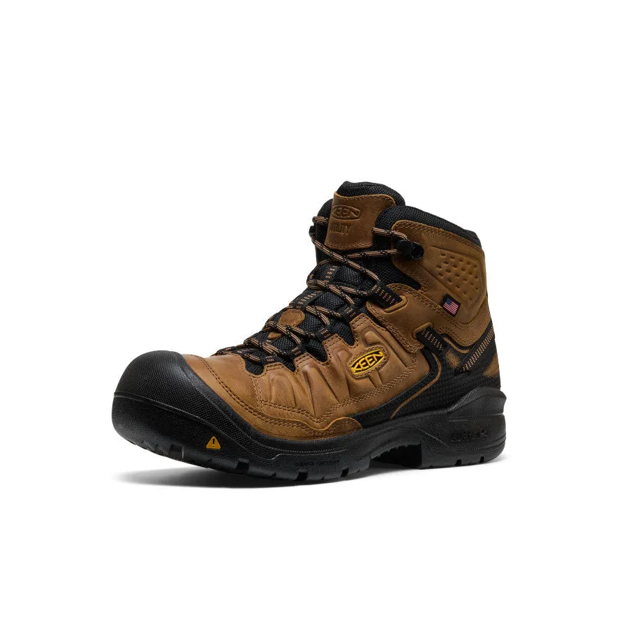 Supportive Build Men's Targhee IV Waterproof Work Boot (Soft Toe)  |  Belgian/Black