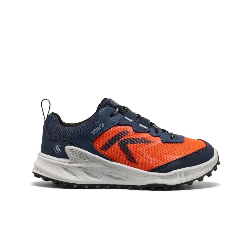 Big Kids' Zionic Waterproof Shoe  |  Naval Academy/Scarlet Ibis Midfoot lockdown maintains lateral control Mid Top