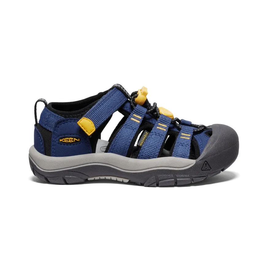 Wide Range Hiking Grip Little Kids' Newport H2  |  Naval Academy/KEEN Yellow