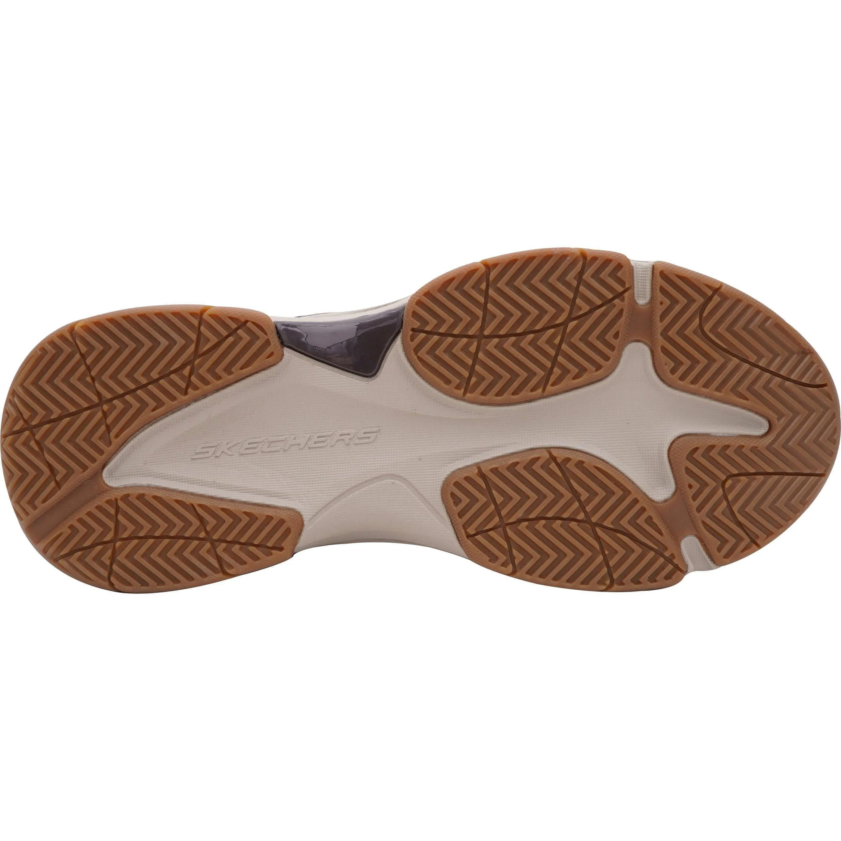 Skechers Staxed Brandin Mens Walking Shoes - Brown zipper