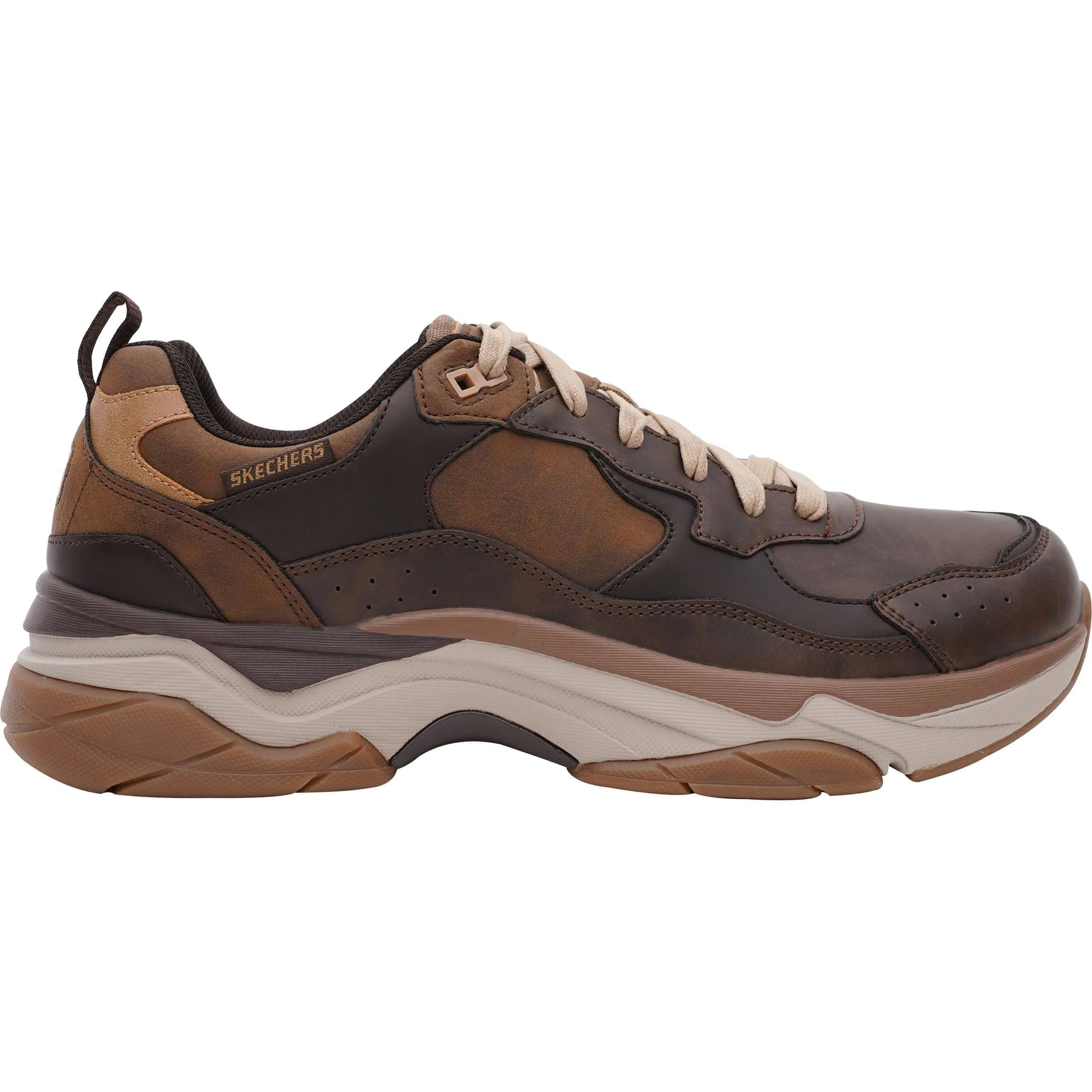 Skechers Staxed Brandin Mens Walking Shoes - Brown Snow Ready