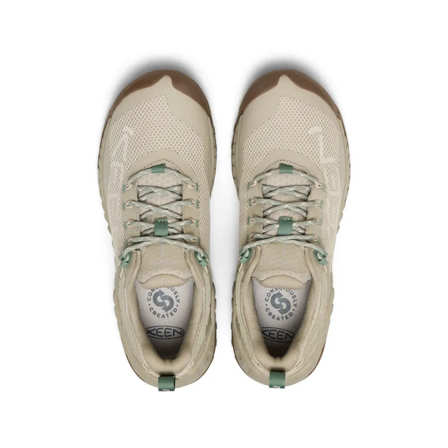 Morning Walk Women's NXIS EVO Waterproof Shoe  |  Abbey Stone/Iceberg Green
