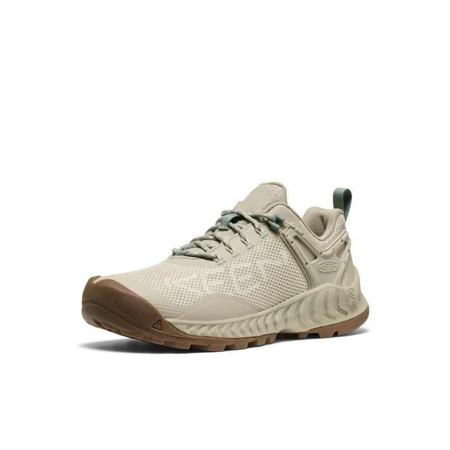 Women's NXIS EVO Waterproof Shoe  |  Abbey Stone/Iceberg Green mud proof