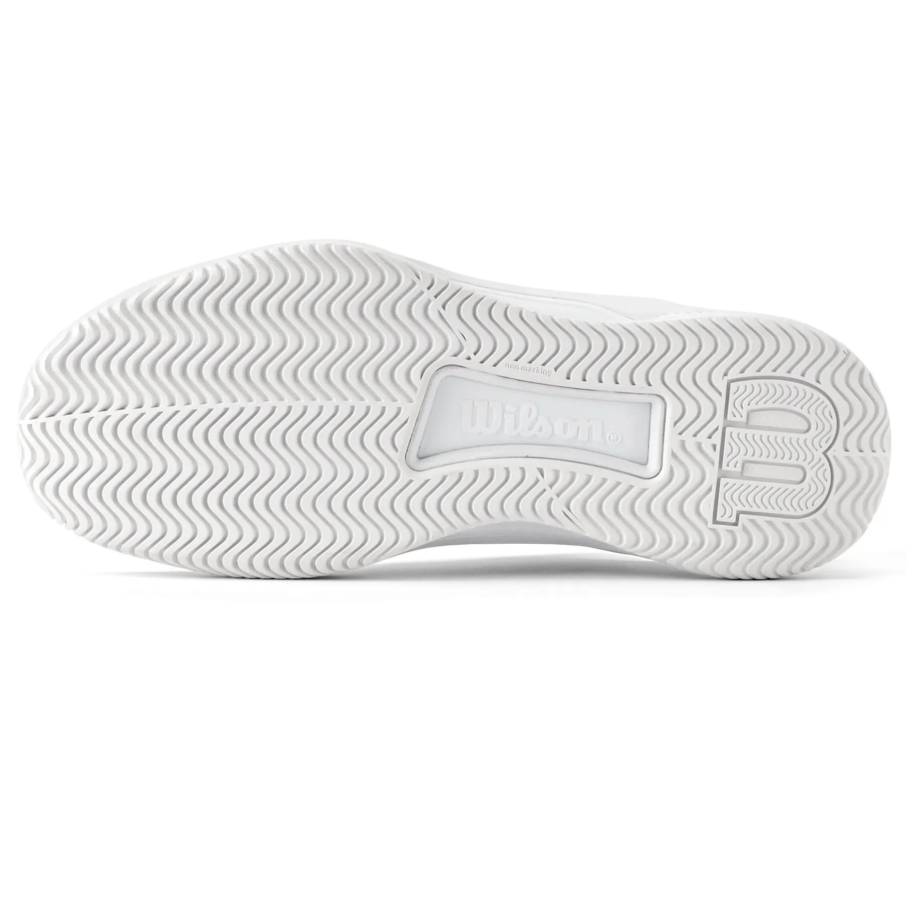 Grip Control Easy Walk Wilson Intrigue Tour Womens Tennis Shoes - White/White/Silver