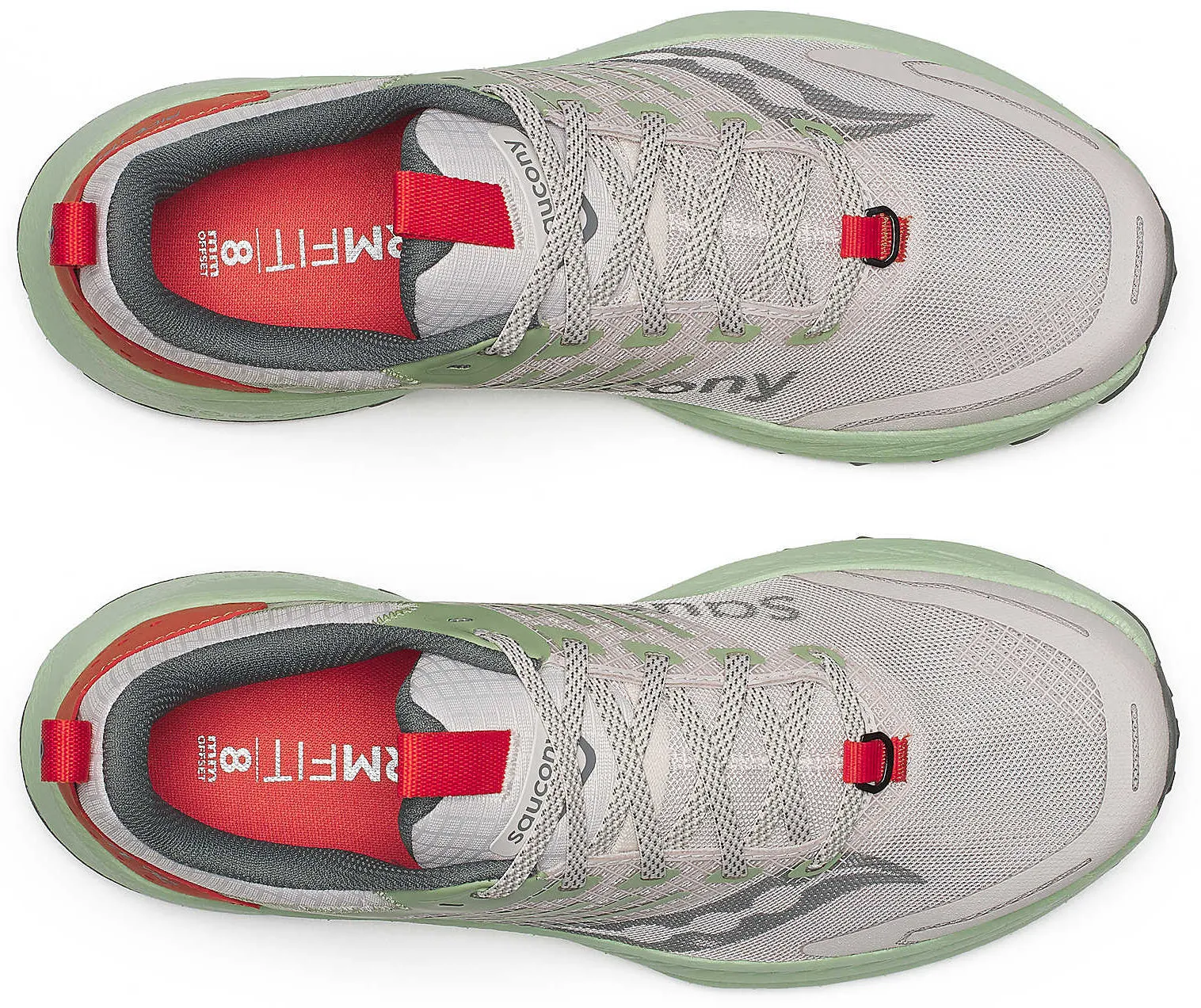 Saucony Ride TR2 Mens Running Shoes - Grey Lightweight Adjustable Straps