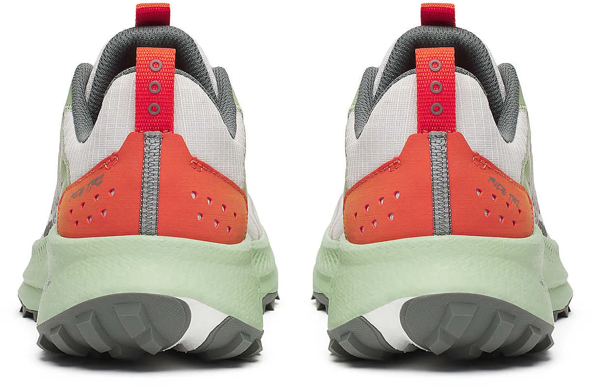 Saucony Ride TR2 Mens Running Shoes - Grey Posture Fix Reinforced eyelets prevent lace pressure points