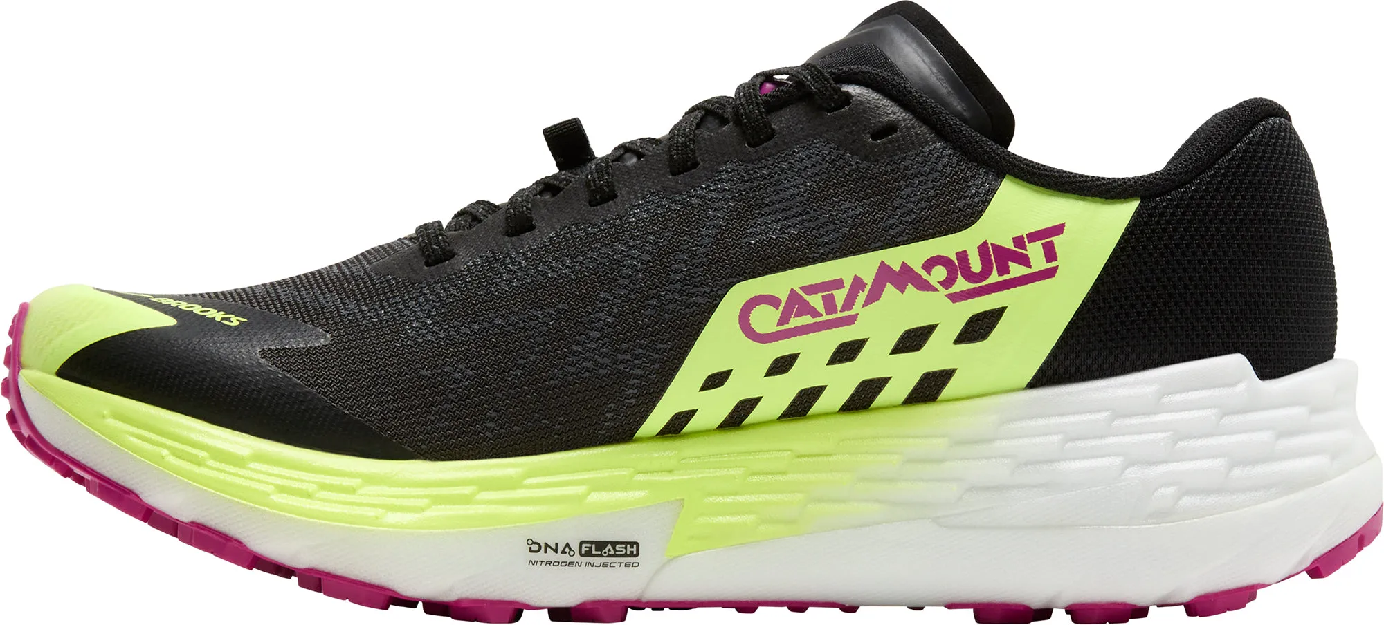Brooks Catamount 4 Womens Trail Running Shoes - Grey Textile lining ensures a smooth feel on contact