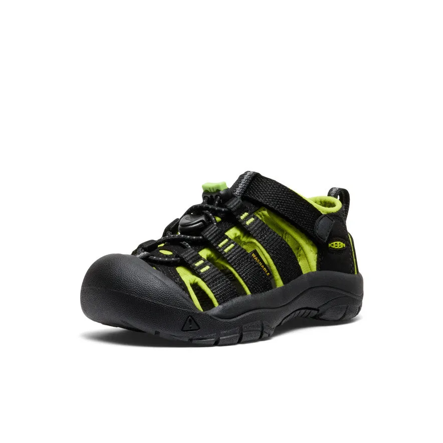 Non Slip Little Kids' Newport H2  |  Black/Lime Green