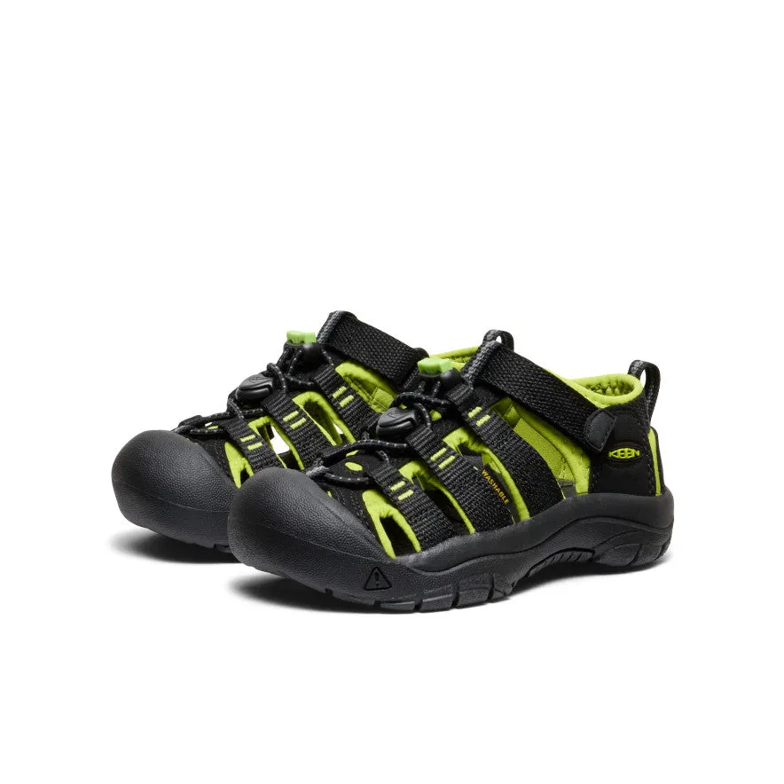 Little Kids' Newport H2  |  Black/Lime Green High Activity Muscle Training