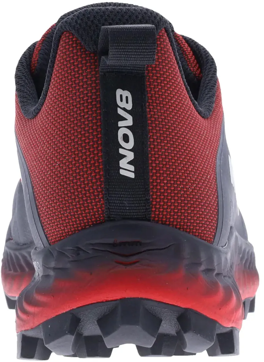 Outsole cradle secures the foot during direction changes Inov8 MudTalon Mens Trail Running Shoes - Red