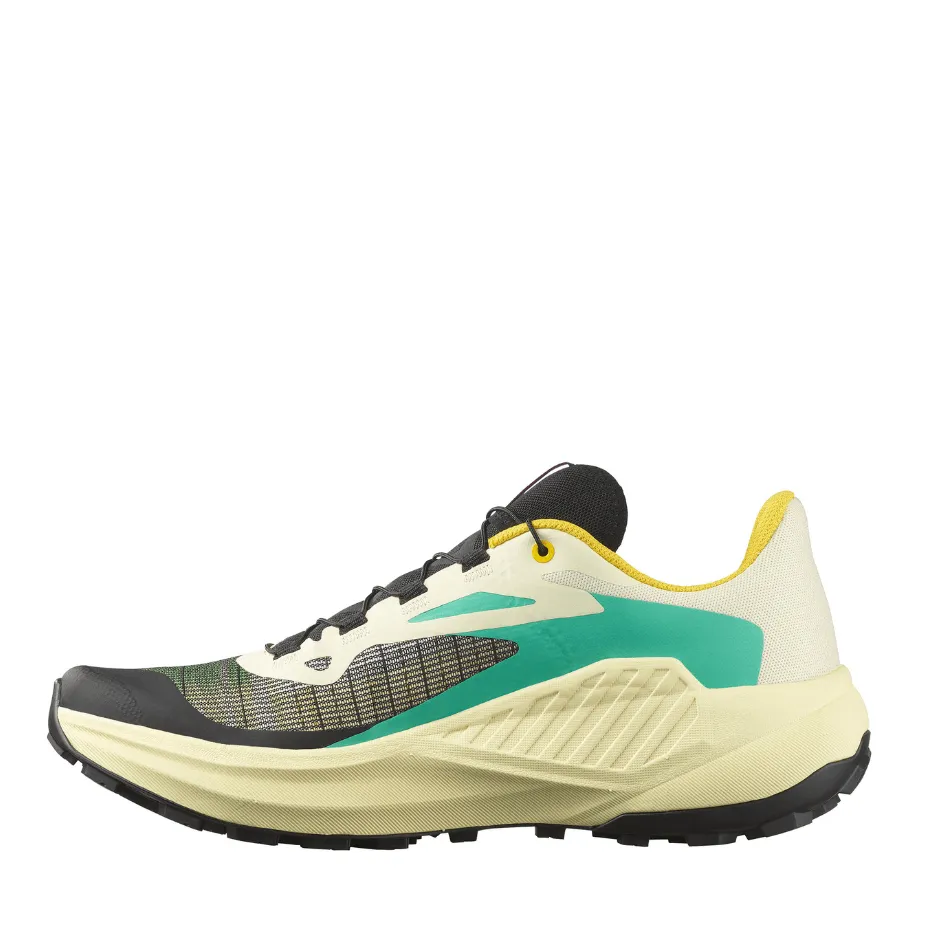 Salomon Women's Genesis Running Shoes in Transparent Yellow/Black/Willowherb AW25 lightweight - design shoes Retro design