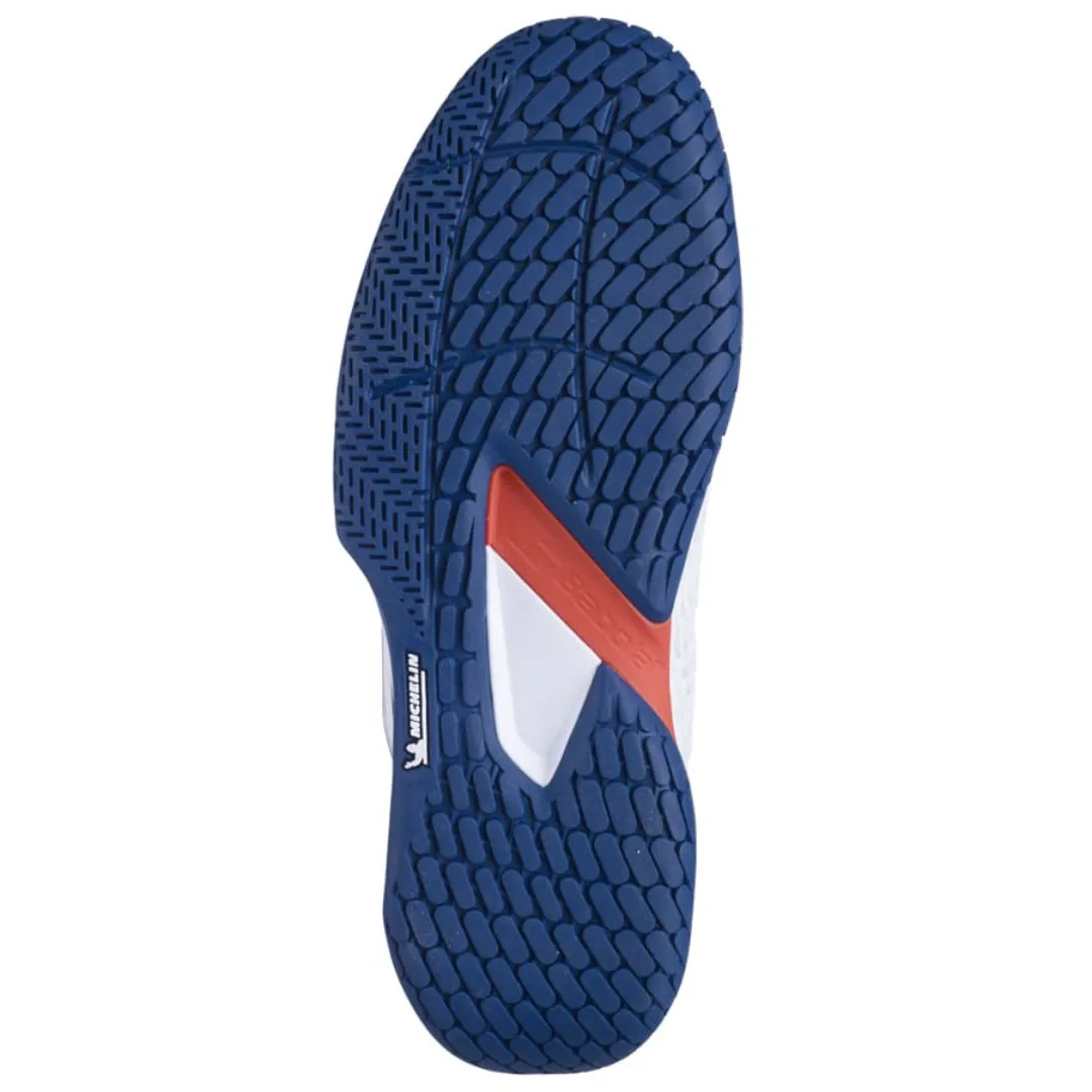 Babolat Propulse Fury 3 All Court White/Estate Blue Men Tennis Shoes Foam Midsole