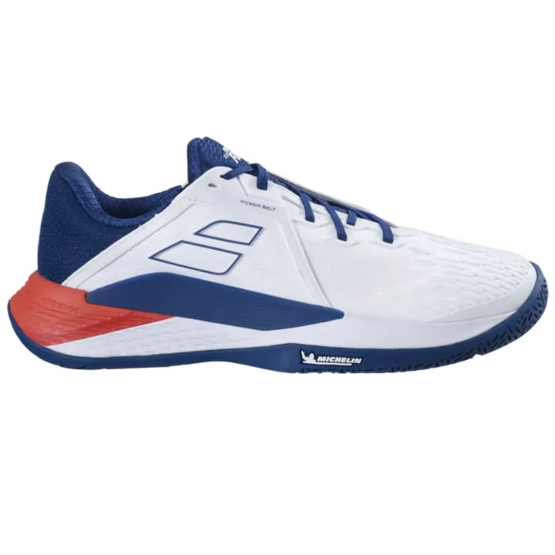 Form Fit Babolat Propulse Fury 3 All Court White/Estate Blue Men Tennis Shoes
