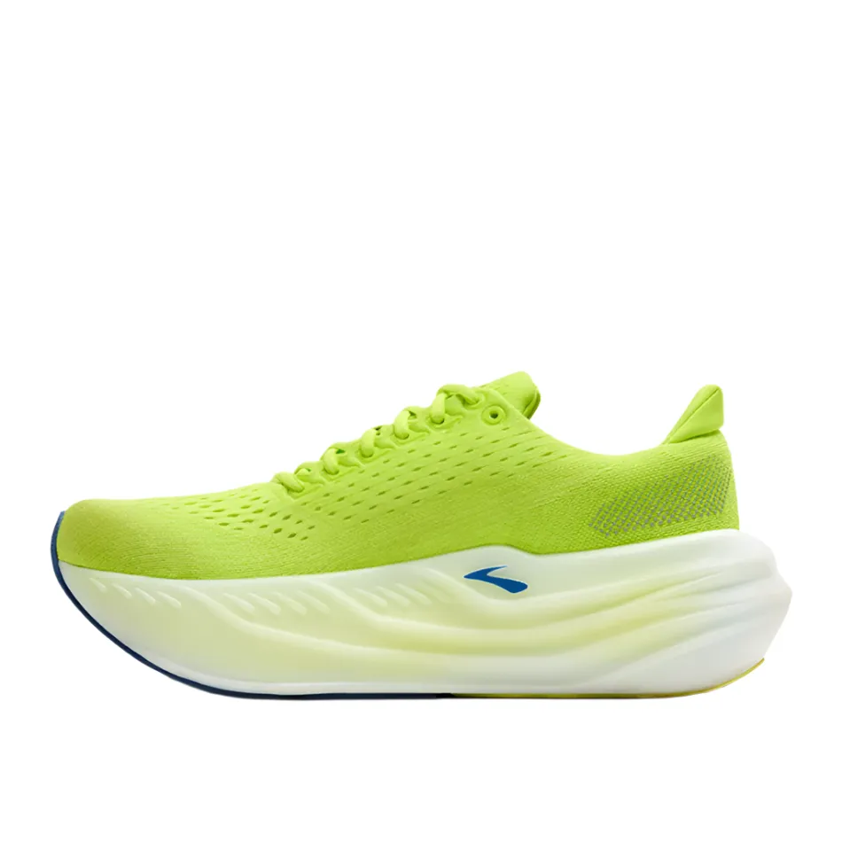Ankle support strap Brooks Men's Glycerin Max Running Shoes in Lime/Navy Peony/White AW25