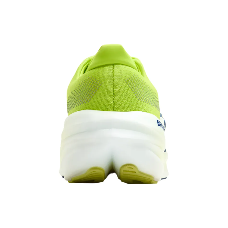 Brooks Men's Glycerin Max Running Shoes in Lime/Navy Peony/White AW25 Dark color Ultra Performance