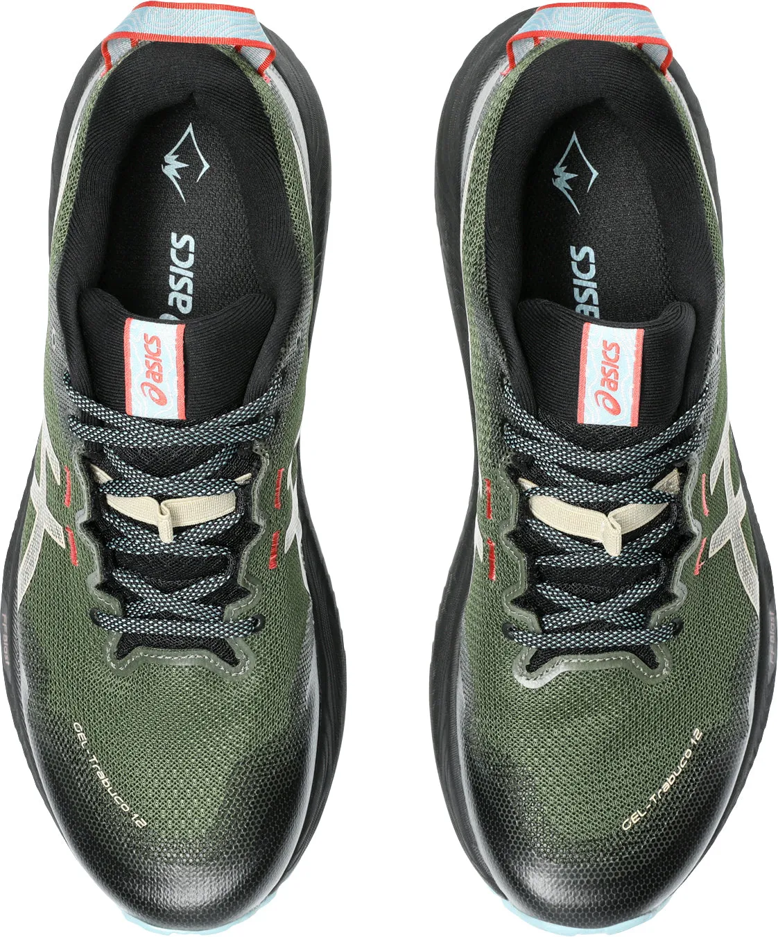 Stable arch Action Pack Asics Gel Trabuco 12 Mens Trail Running Shoes - Green