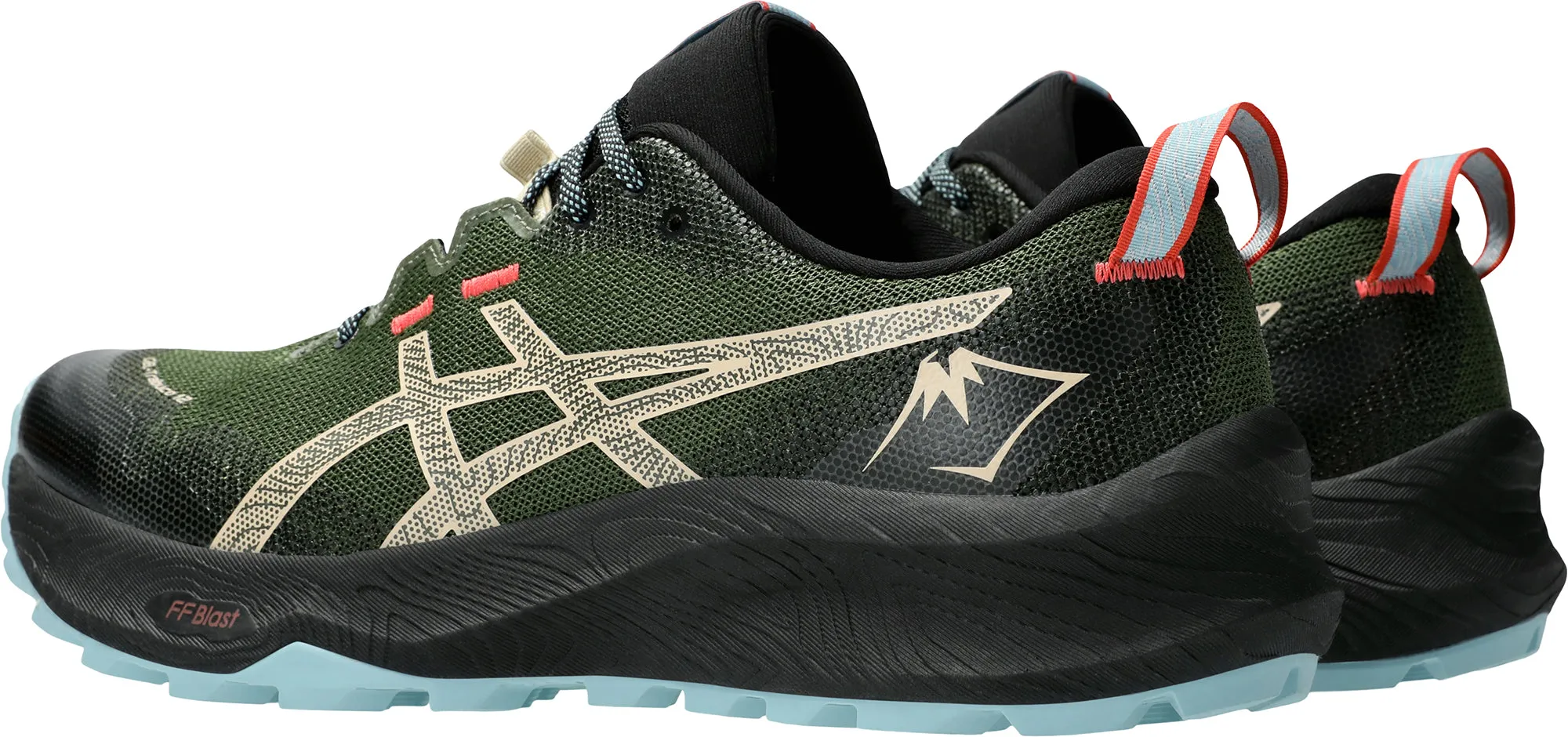 Asics Gel Trabuco 12 Mens Trail Running Shoes - Green Daily Movement Reinforced Sides