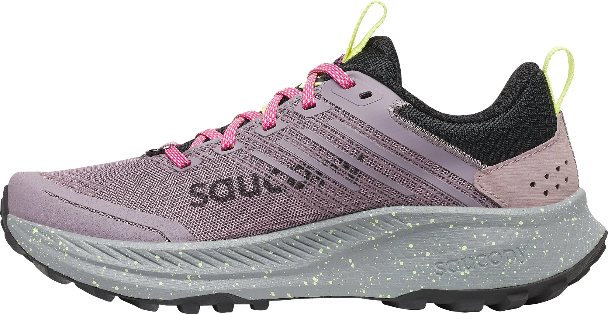 Stretch fit Gym Friendly Saucony Ride TR2 Womens Trail Running Shoes - Purple