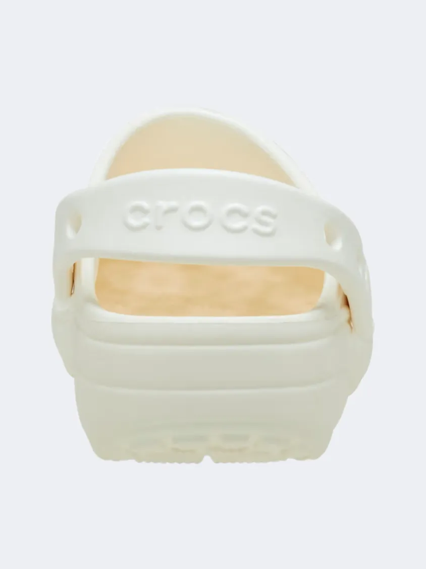 Crocs Classic Floral Cut-Out Kids Lifestyle Clog Chalk Spanish Bold