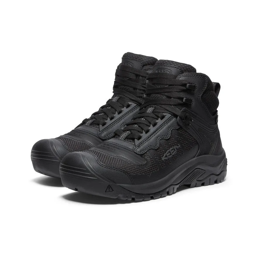 Men's Reno Waterproof Mid (Soft Toe)  |  Black/Black Calm Motion Washable