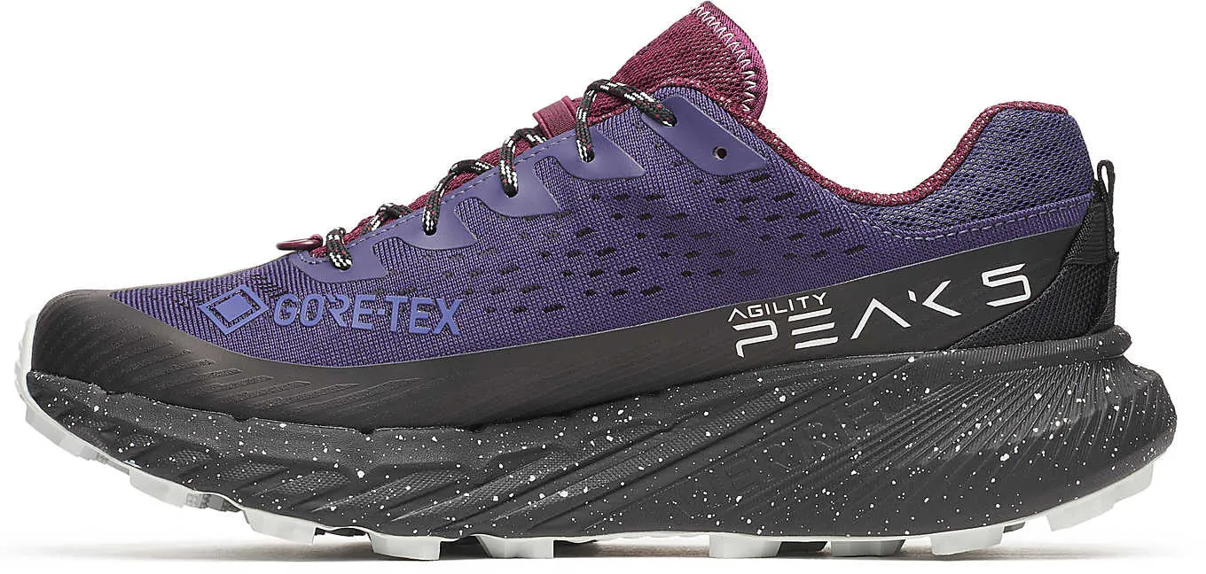 Heel lock Tension Free Merrell Agility Peak 5 GORE-TEX Mens Trail Running Shoes - Blue