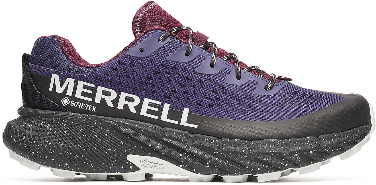 Low Maintenance Inner lining minimizes sweat buildup and friction Merrell Agility Peak 5 GORE-TEX Mens Trail Running Shoes - Blue